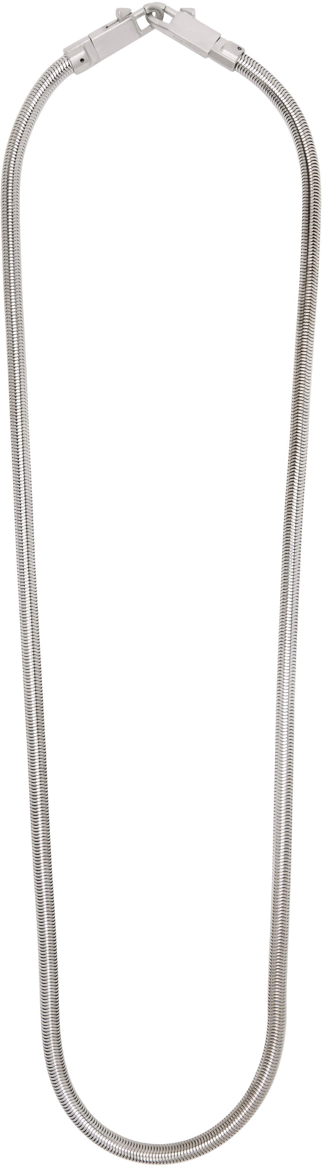 Rick Owens Silver Concordians Snake Keychain