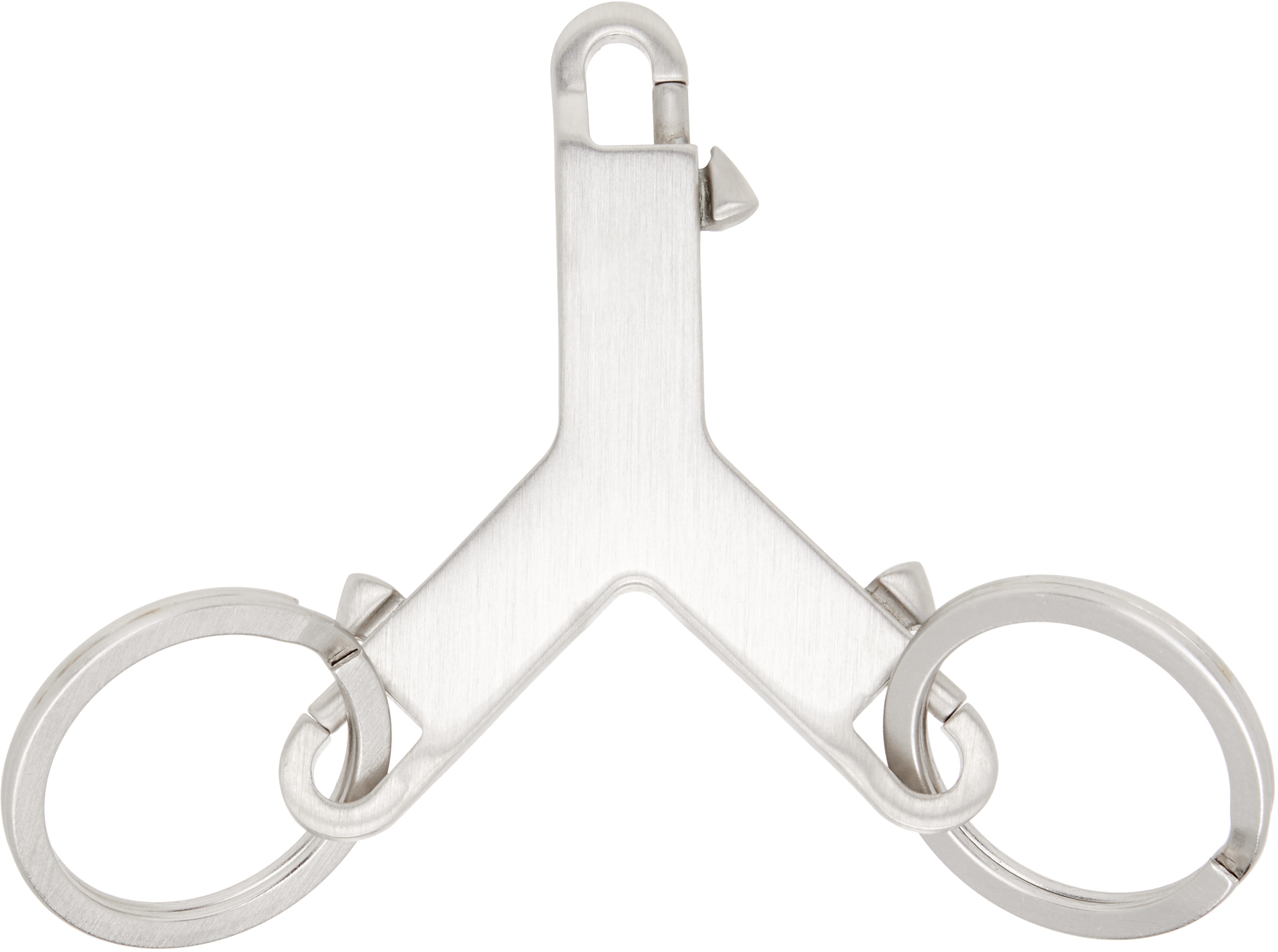 Rick Owens Silver Concordians Small Cerberus Keychain