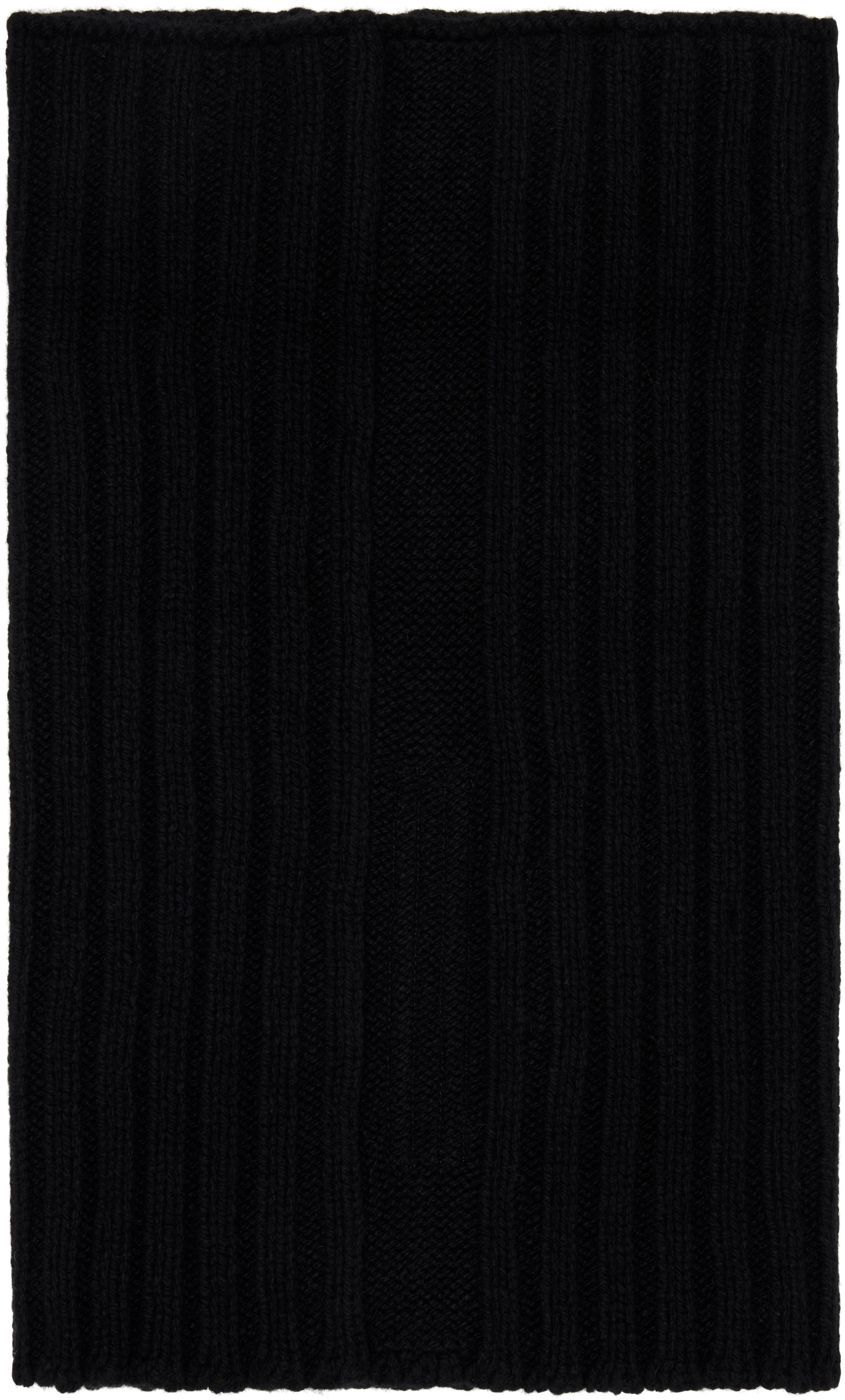 Rick Owens Black Concordians Tube Scarf In Black