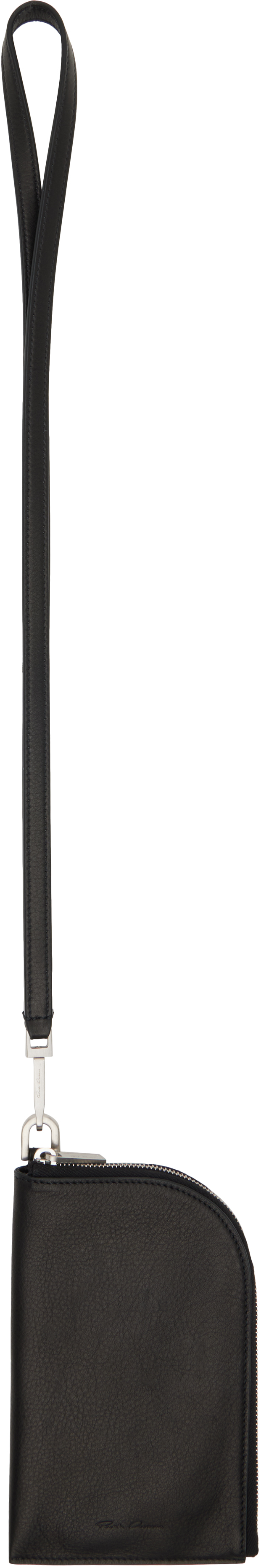 Rick Owens Concordians Neck Bag In Black