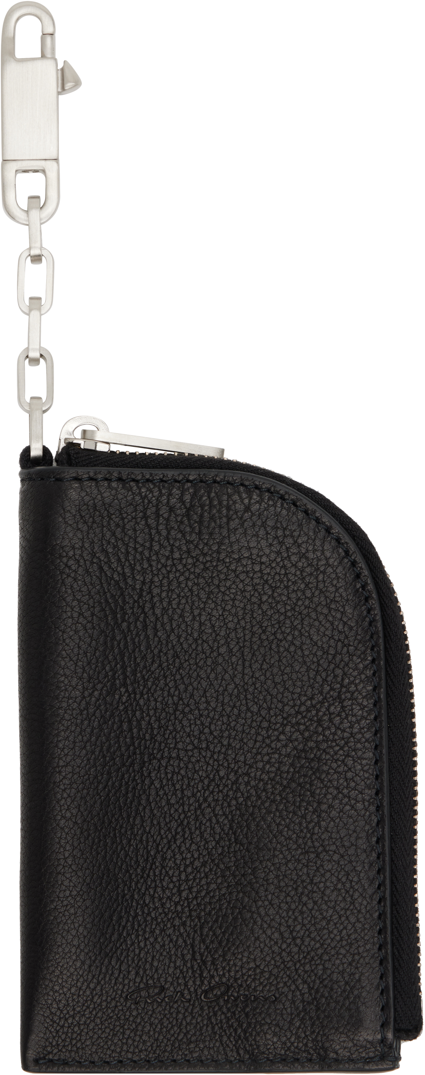 小物 Rick Owens hook wallet Rick Owens: Black Concordians Hook Wallet | SSENSE