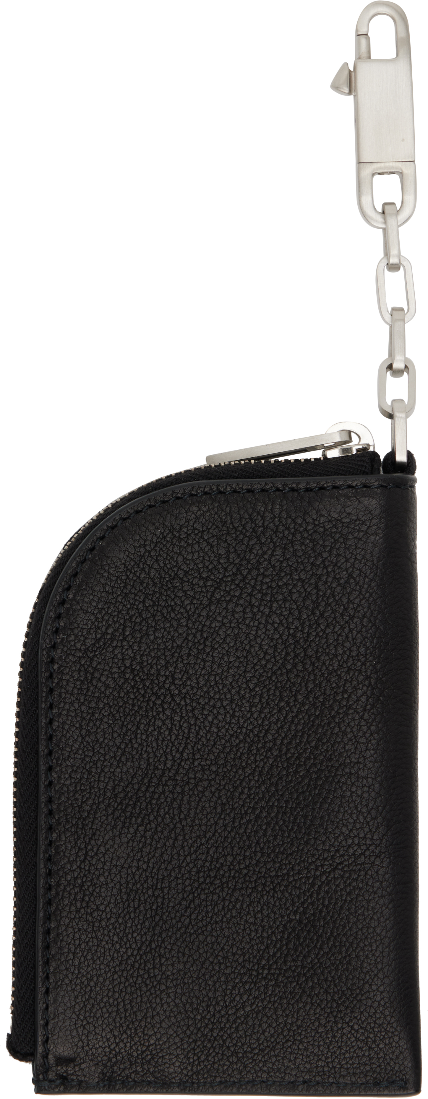 Rick Owens Black Concordians Hook Wallet In Black