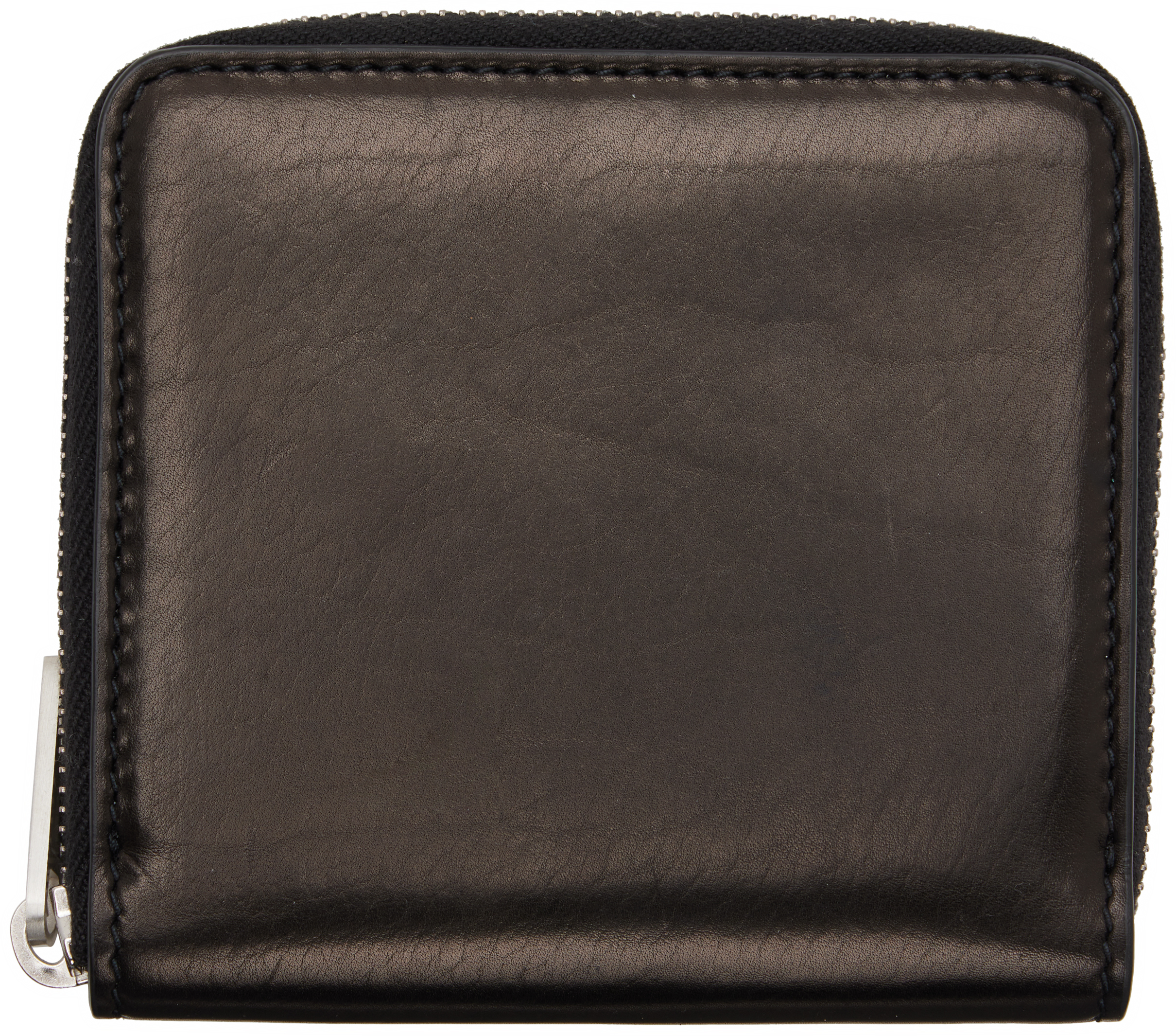 Rick Owens Concordians Zipped Wallet In Brown