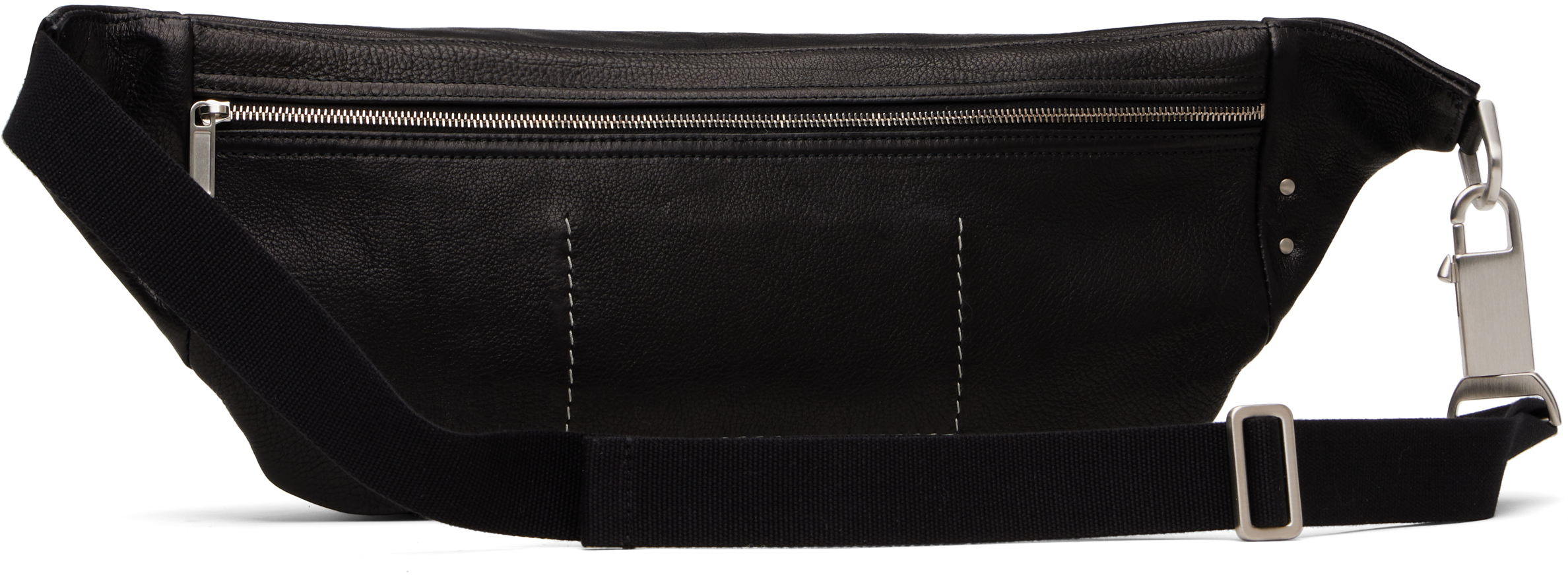 Rick Owens Black Concordians Bumbag Pouch In Black