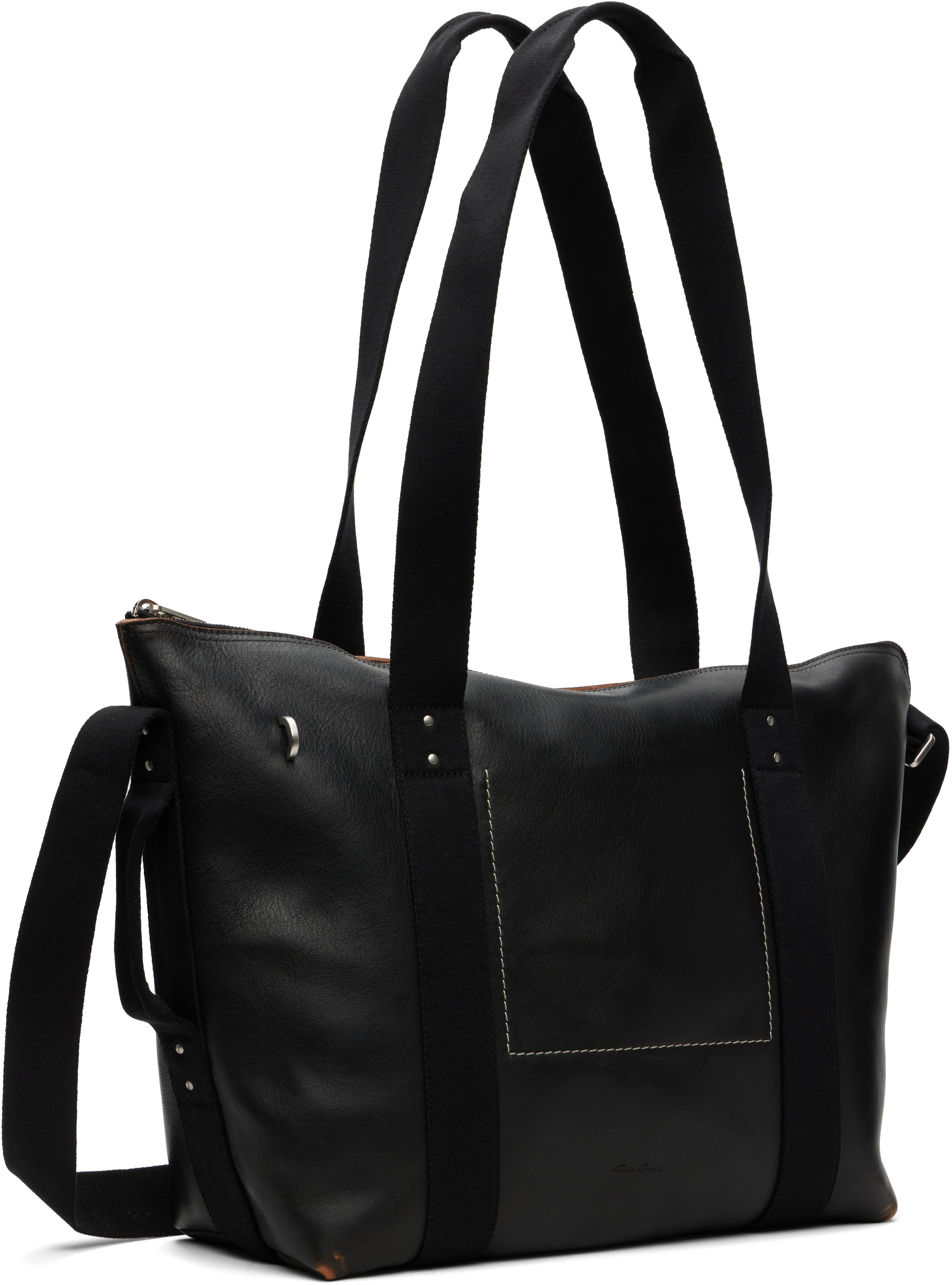 Rick Owens Black Concordians Trolley Tote