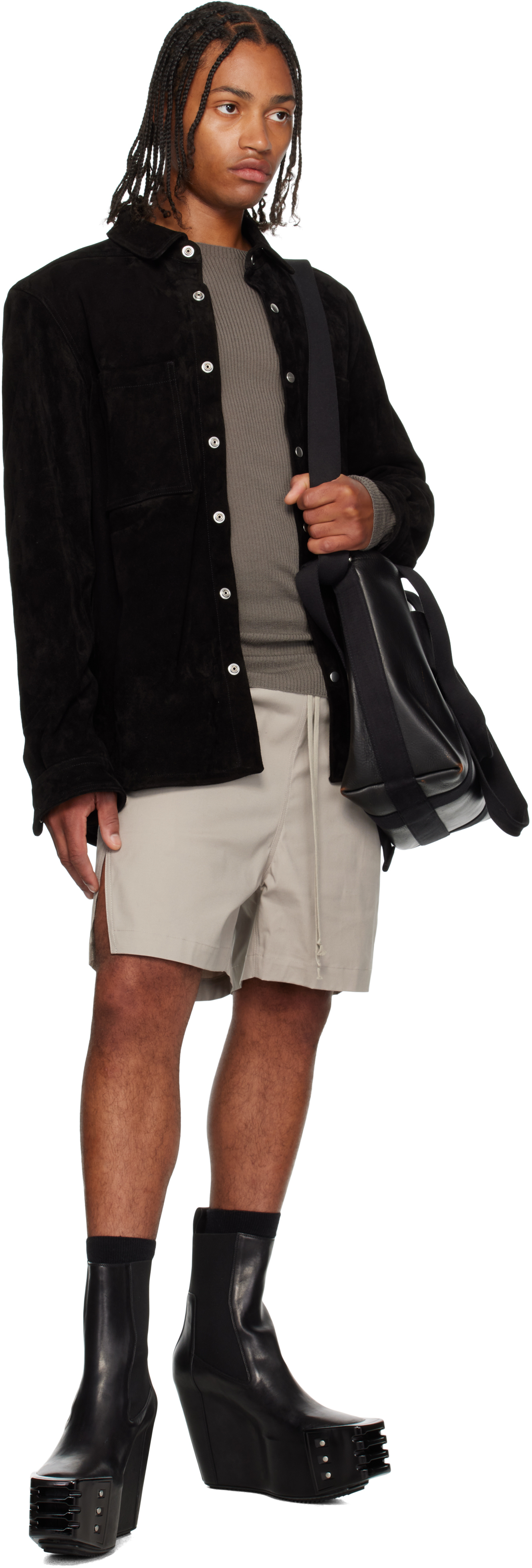 Rick Owens Black Concordians Trolley Tote