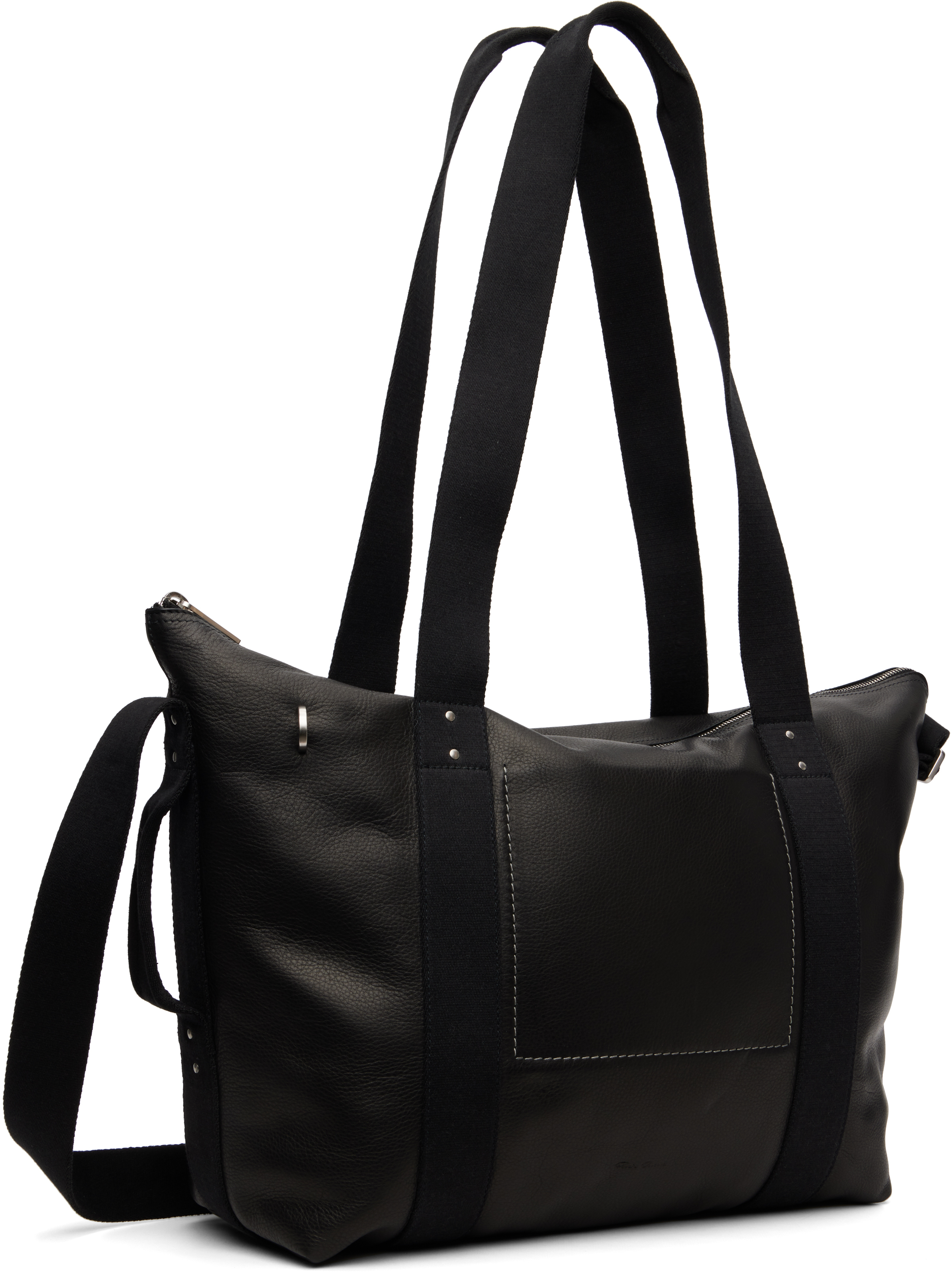 Rick Owens Black Concordians Trolley Tote
