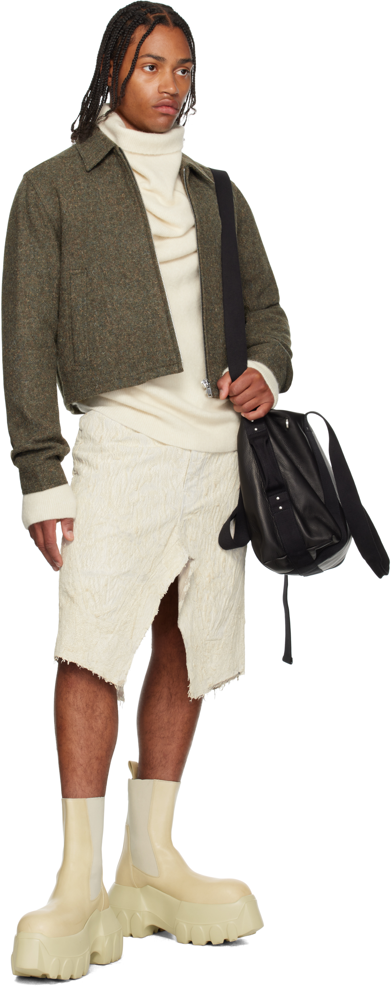 Rick Owens Black Concordians Trolley Tote