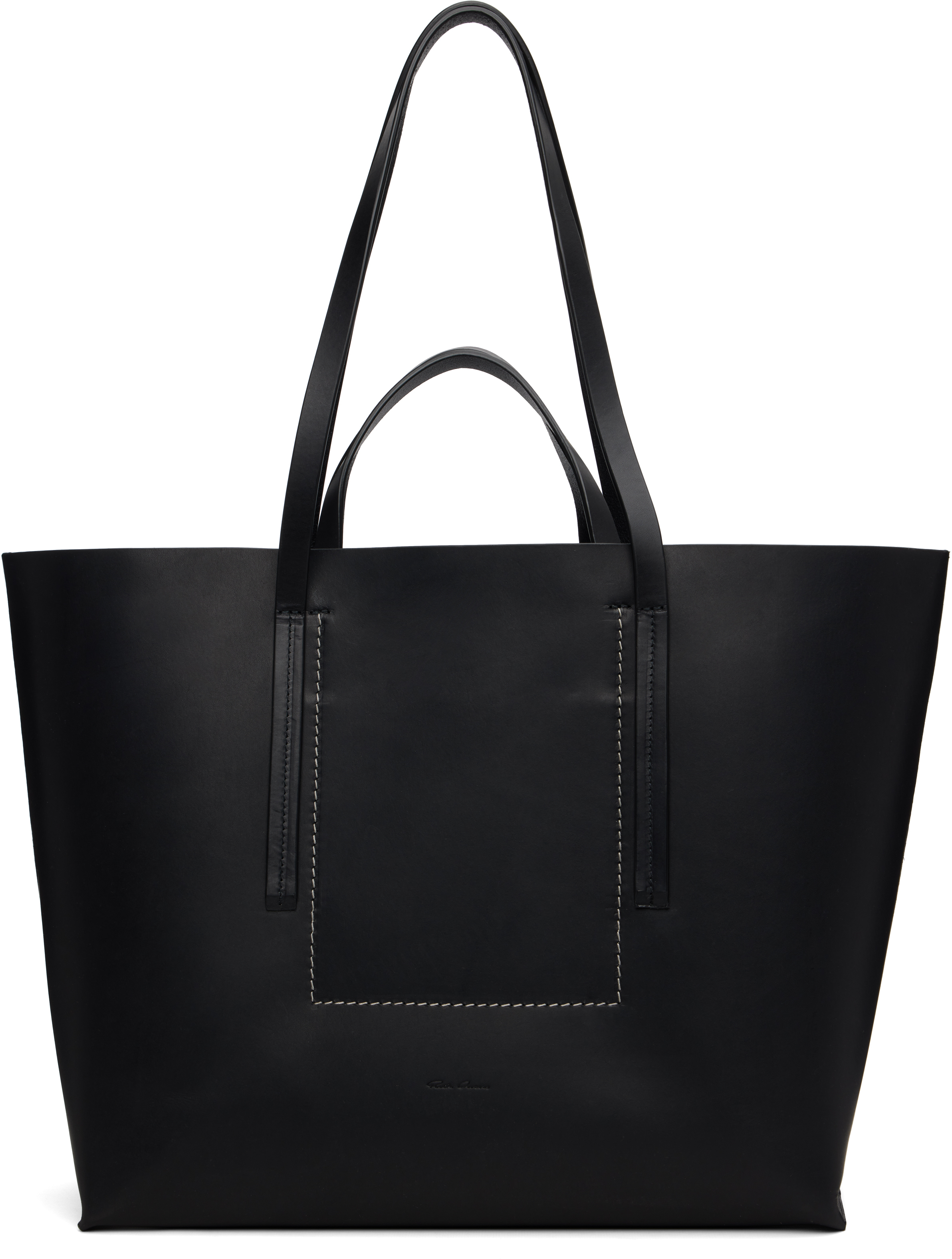 Rick Owens Black Concordians Shopper Tote In Black