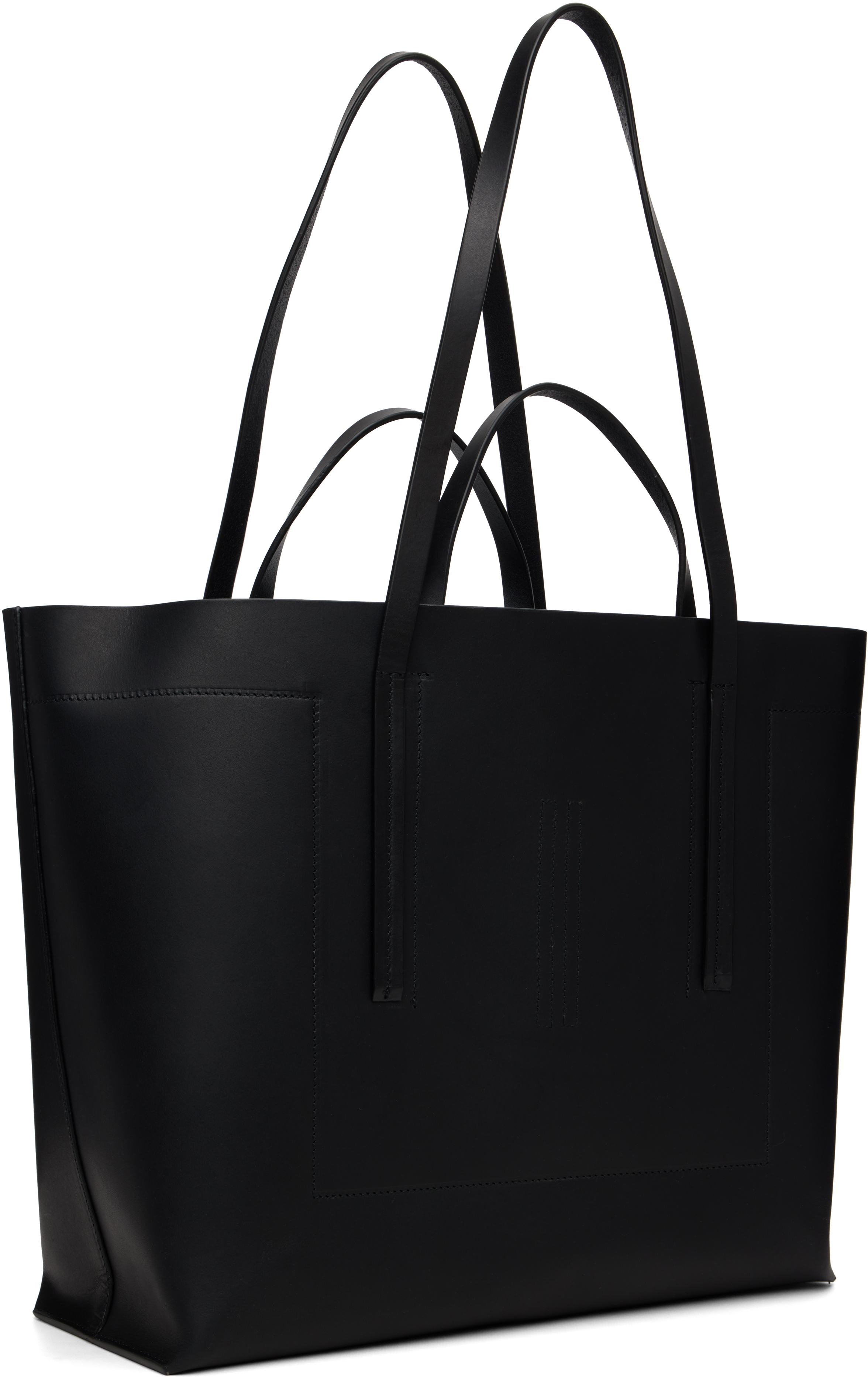 Rick Owens Black Concordians Shopper Tote In Black