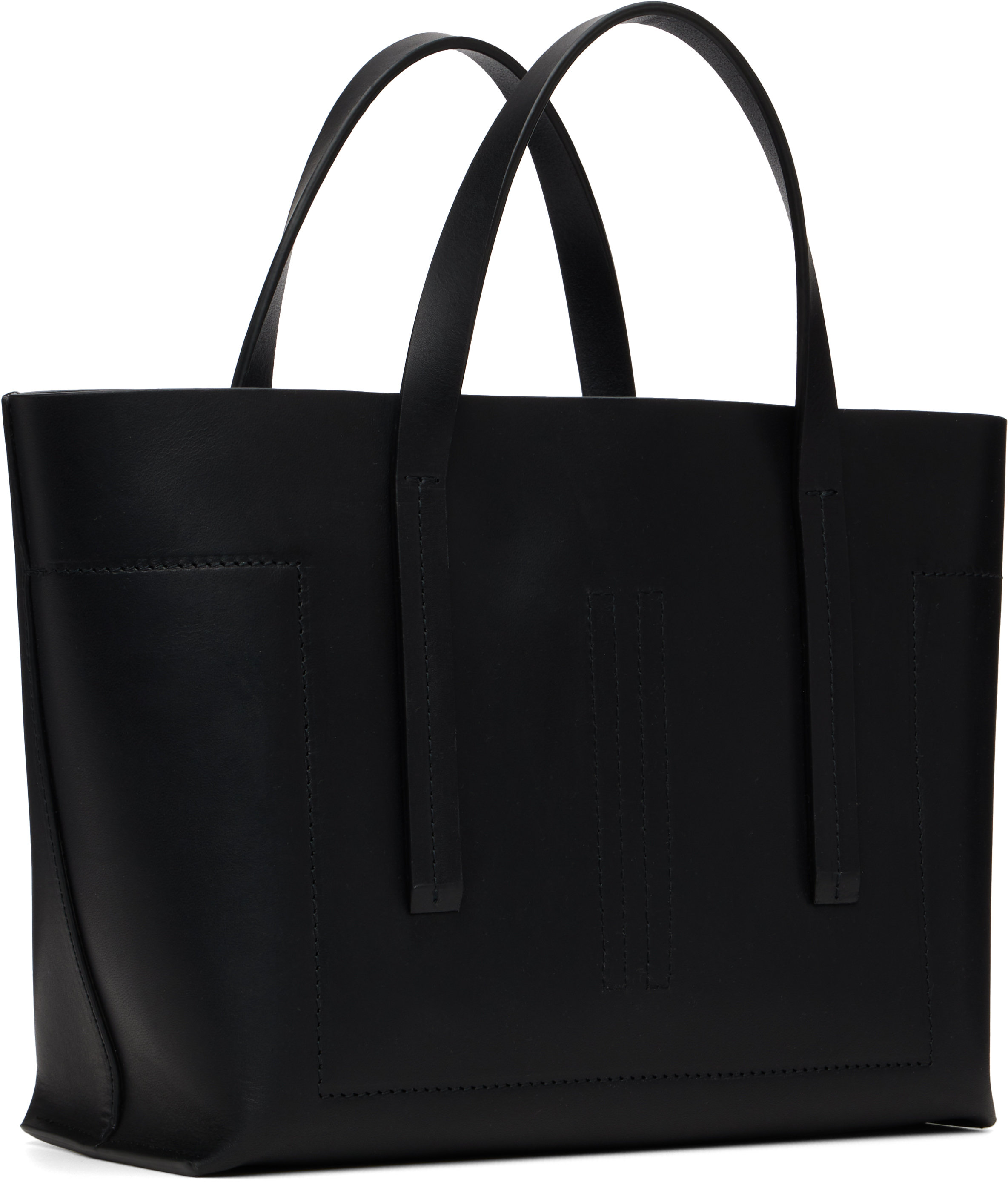 Rick Owens Black Concordians Mini Shopper Tote In Black