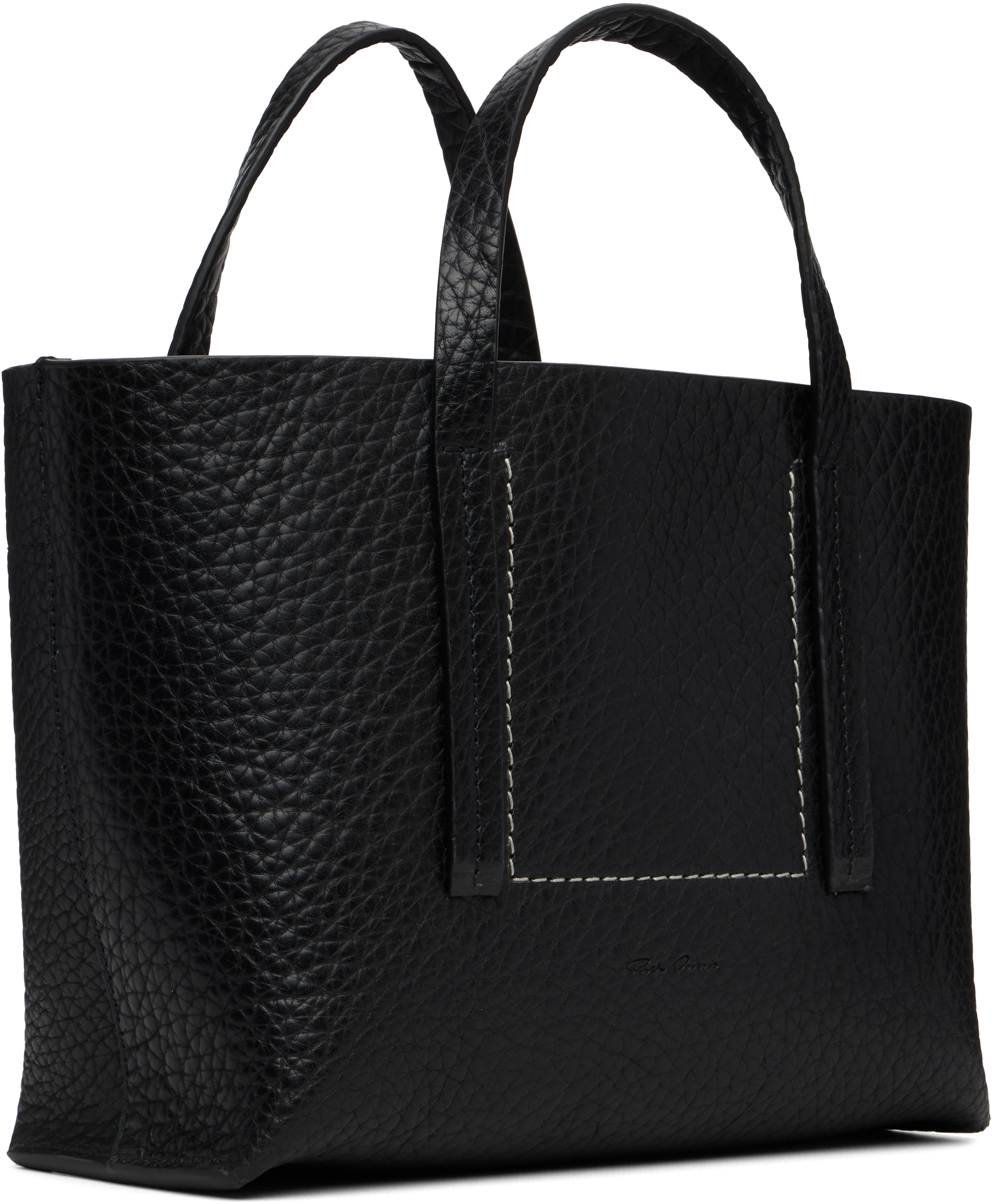Rick Owens ブラック ミニ Concordians Shopper トートバッグ In Black