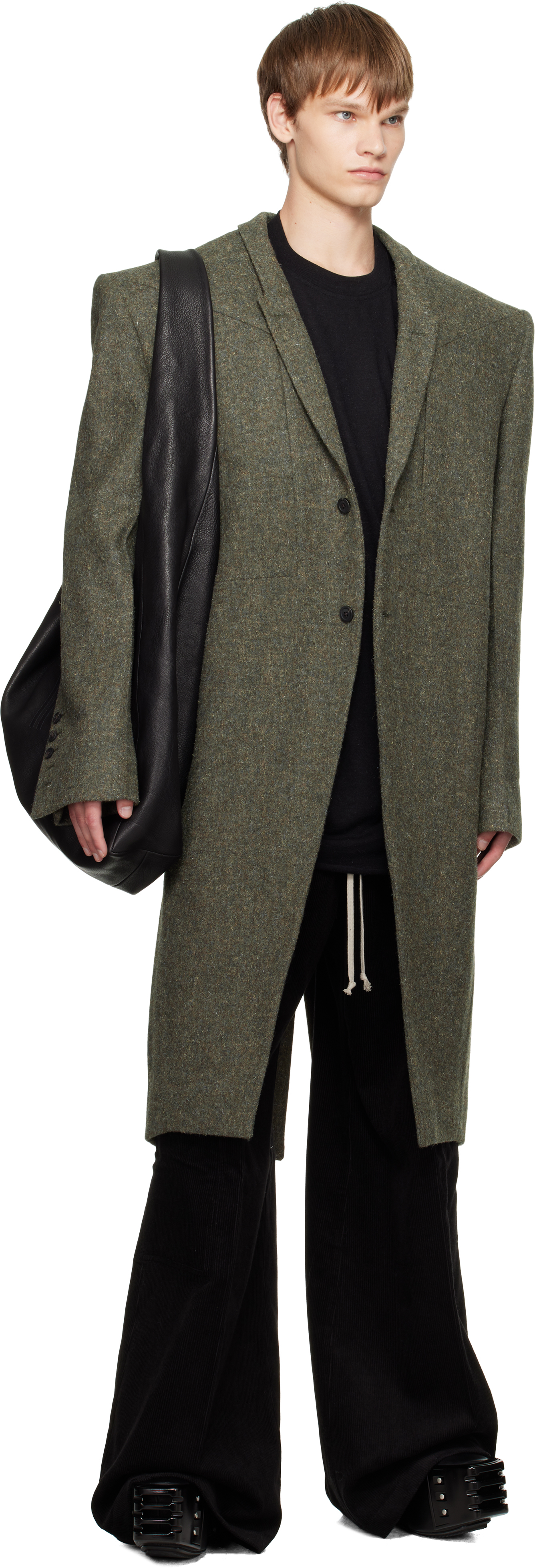 Rick Owens Khaki Concordians Fogpocket Ricks Coat In Multi