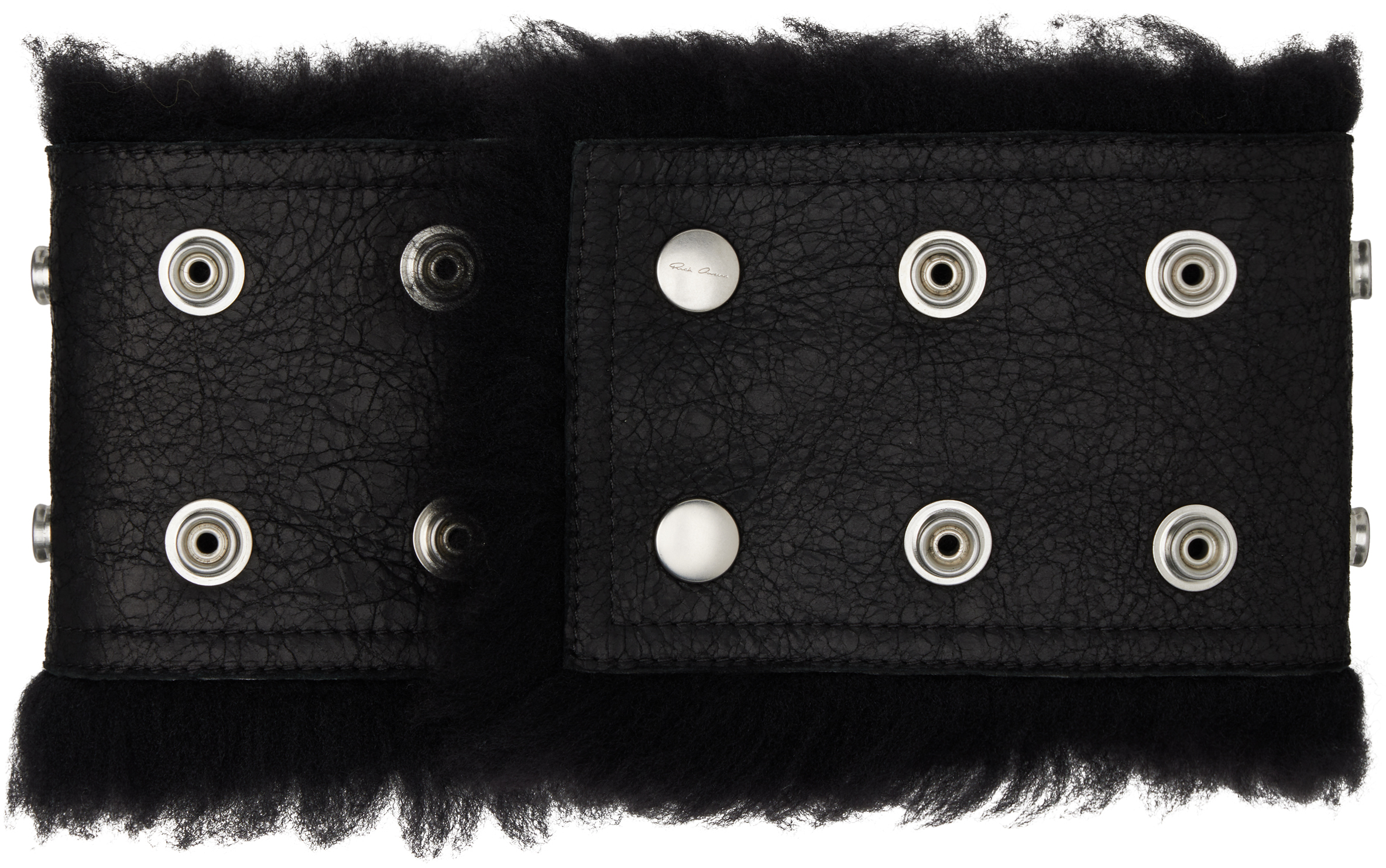 Black Concordians Shearling Neck Band