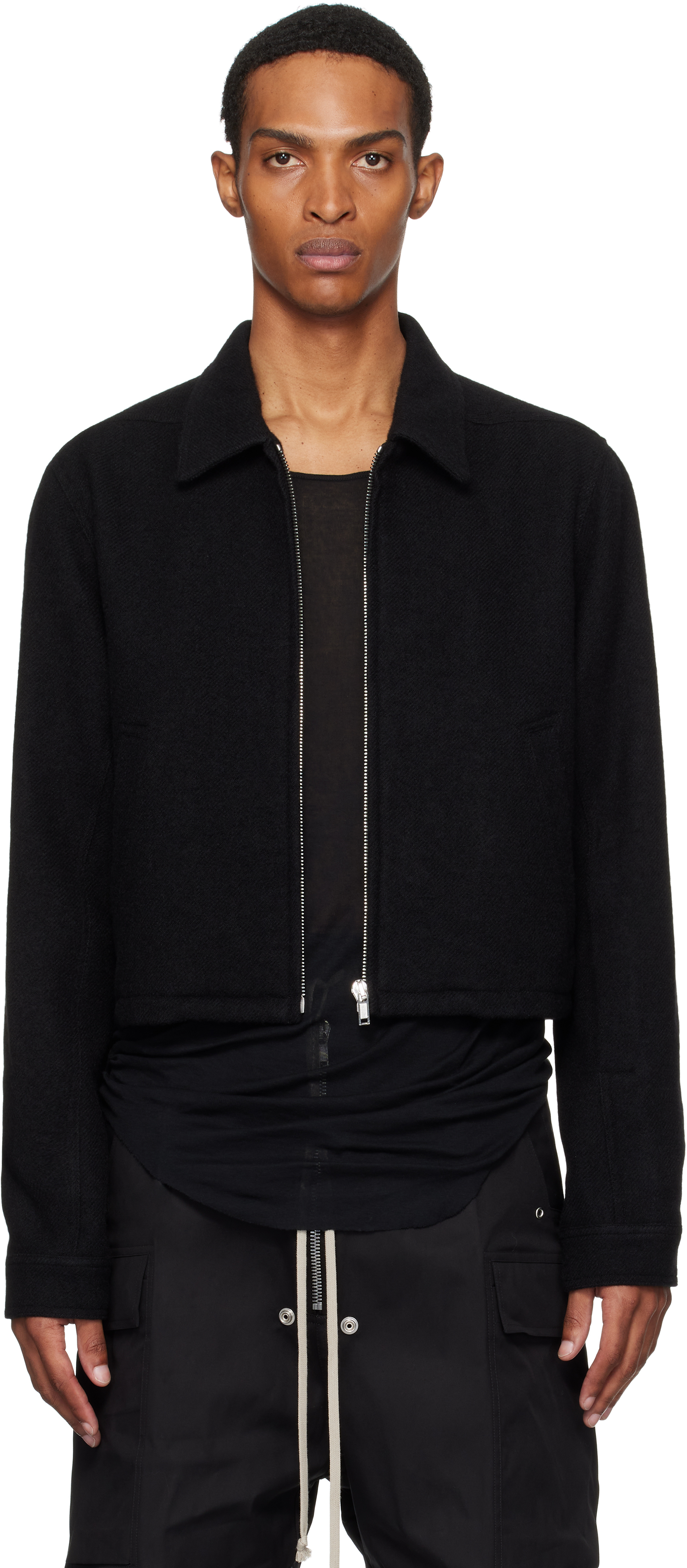 Rick Owens Black Concordians Alice Brad Jacket | Smart Closet