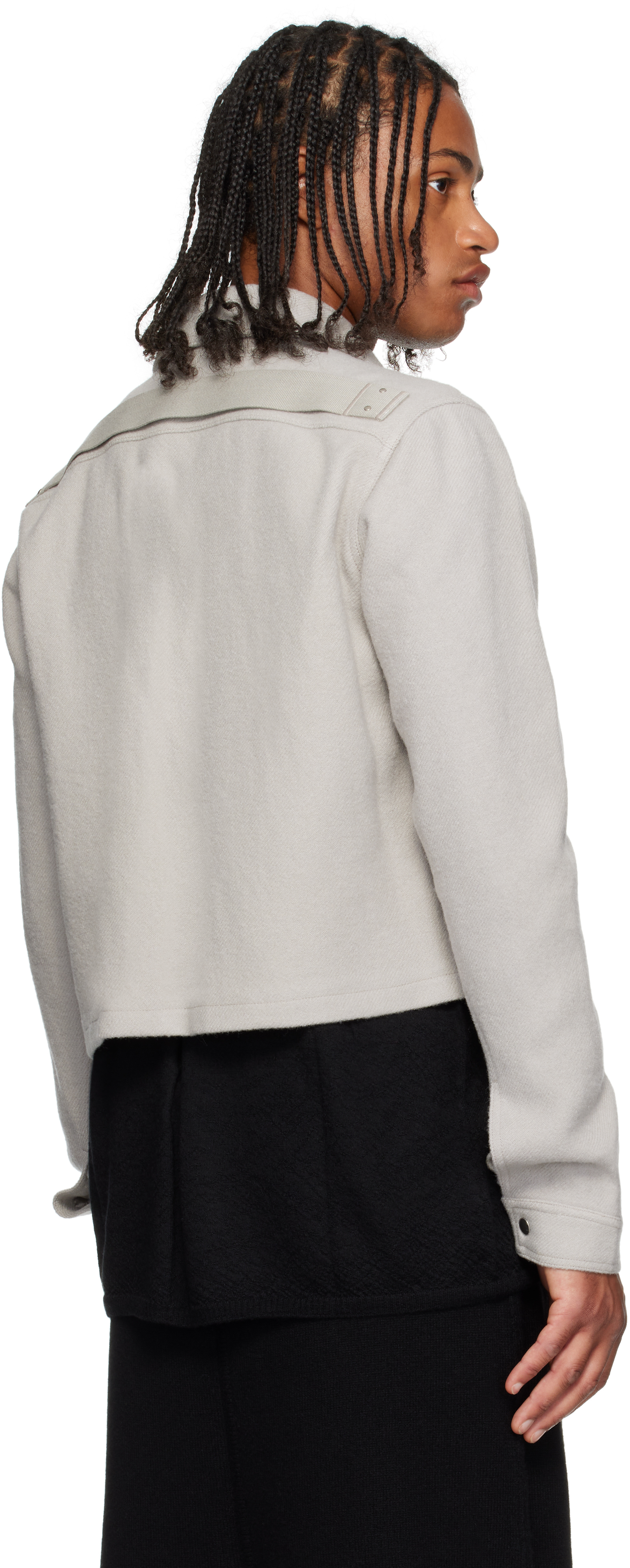Rick Owens Off-white Concordians Alice Brad Jacket In White