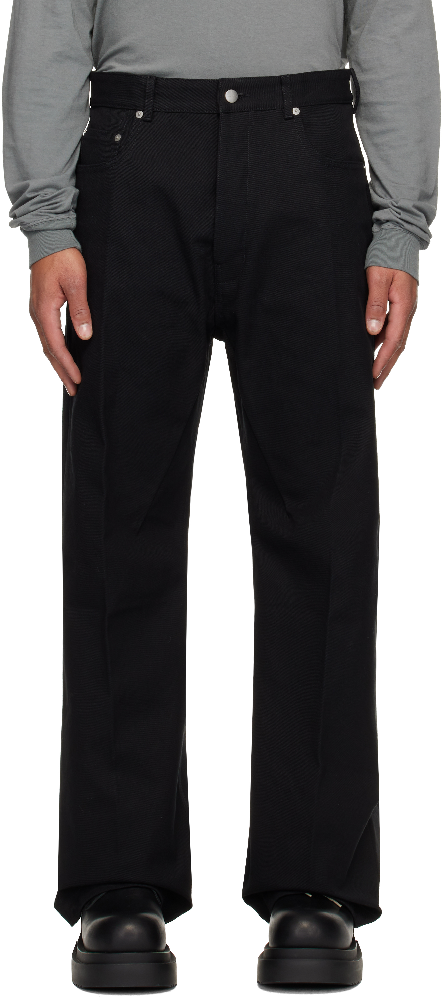 Rick Owensのブラック Concordians Geth ジーンズがセール中