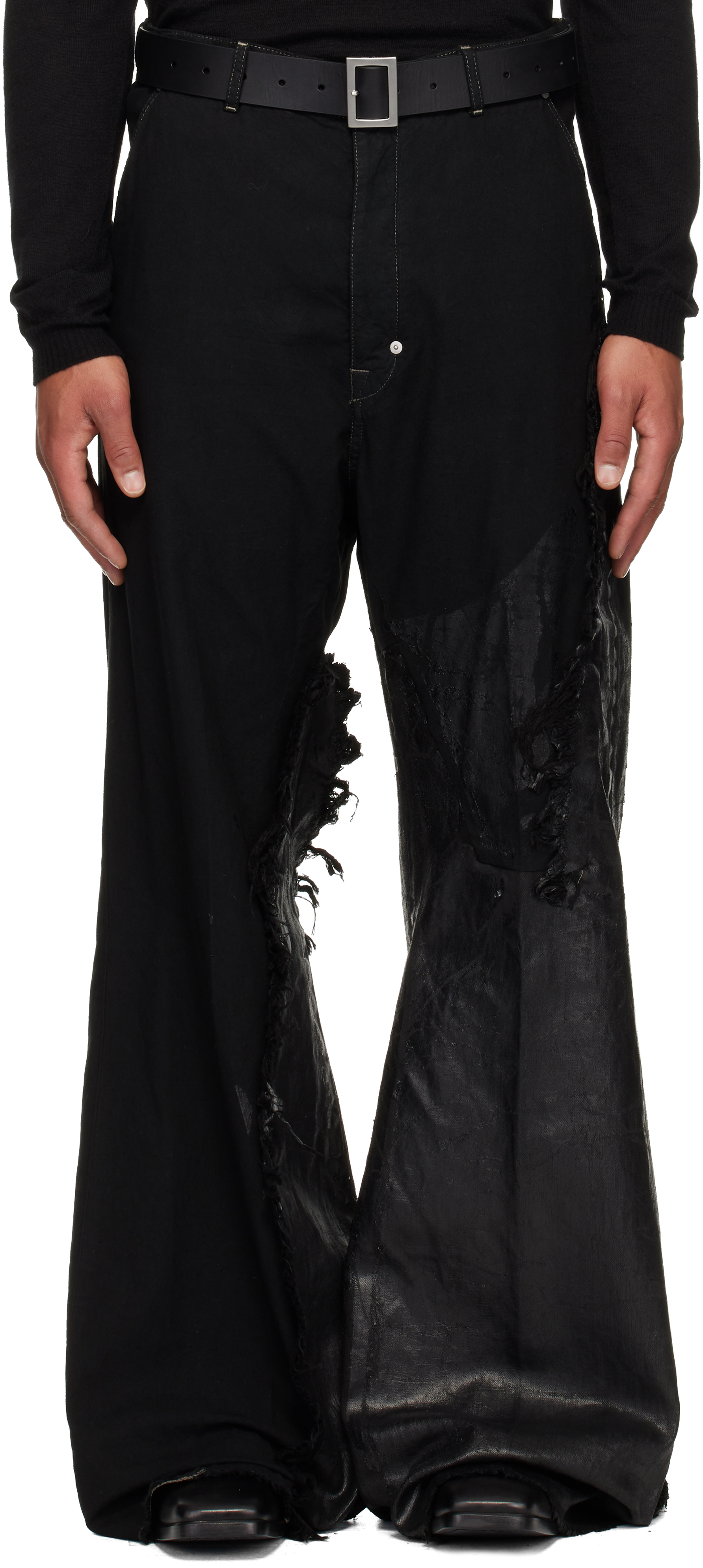 Black Concordians Joris Jeans by Rick Owens on Sale