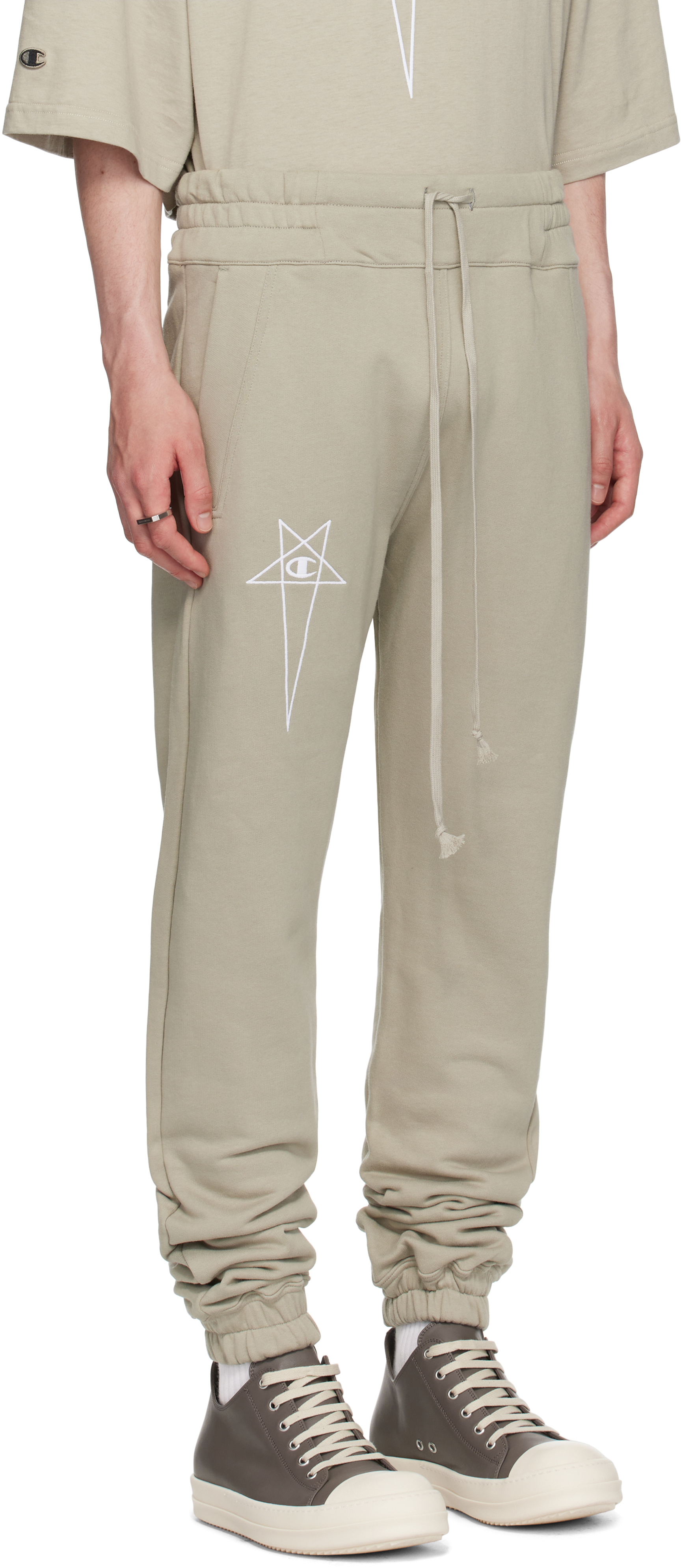 Rick Owens Off-white Champion Edition Joggers Sweatpants