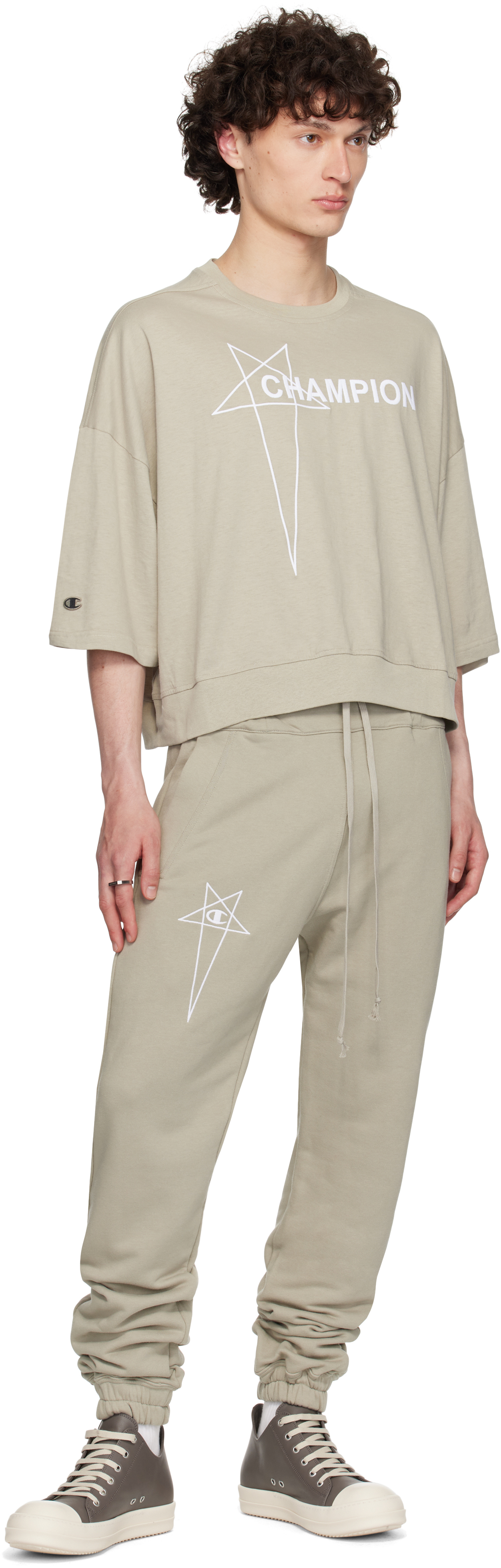 Rick Owens Off-white Champion Edition Joggers Sweatpants