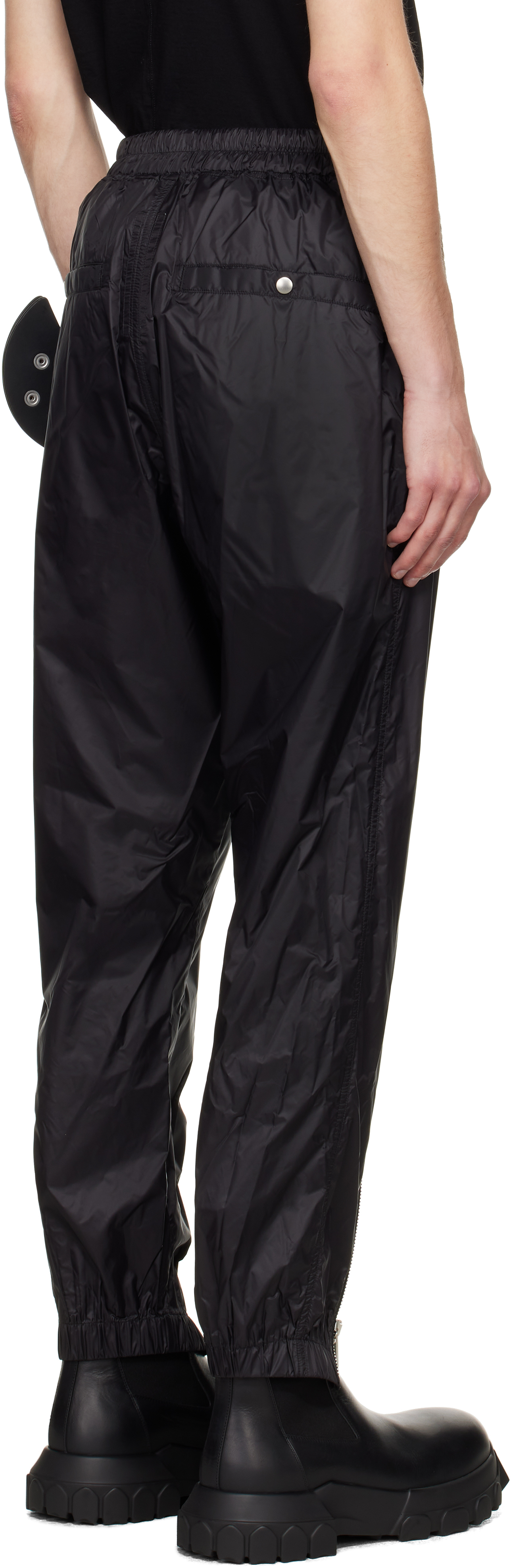 Rick Owens Black Concordians Tecuatl Track Pants In Black