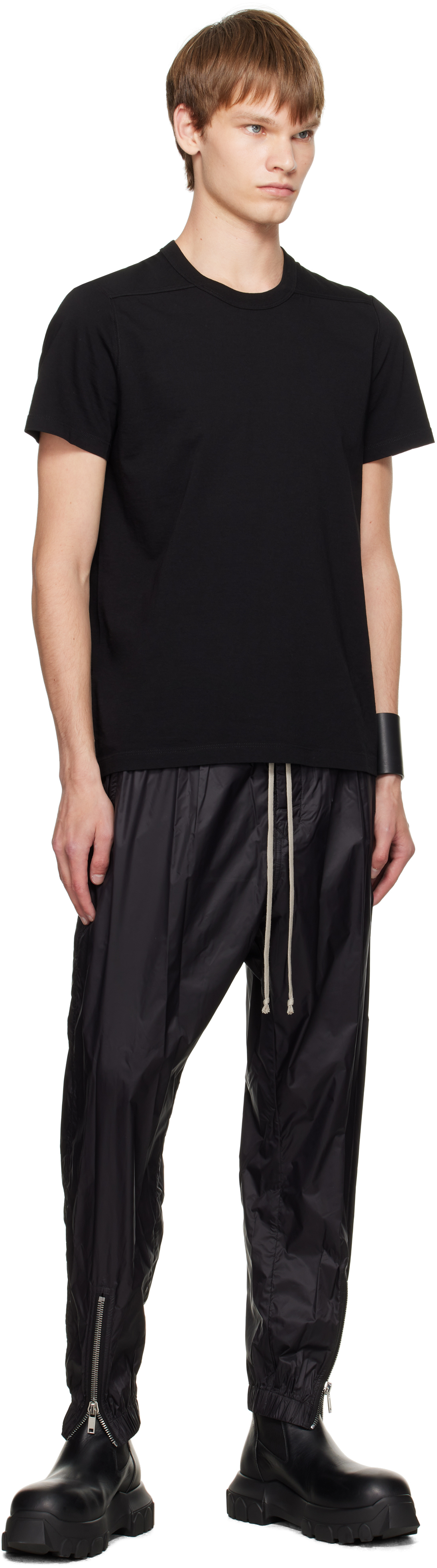 Rick Owens Black Concordians Tecuatl Track Pants In Black