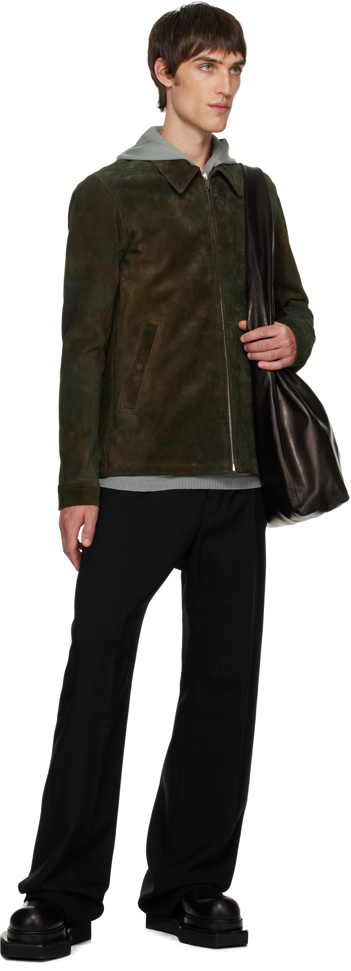 Rick Owens Black Concordians Tailored Geth Trousers In Black