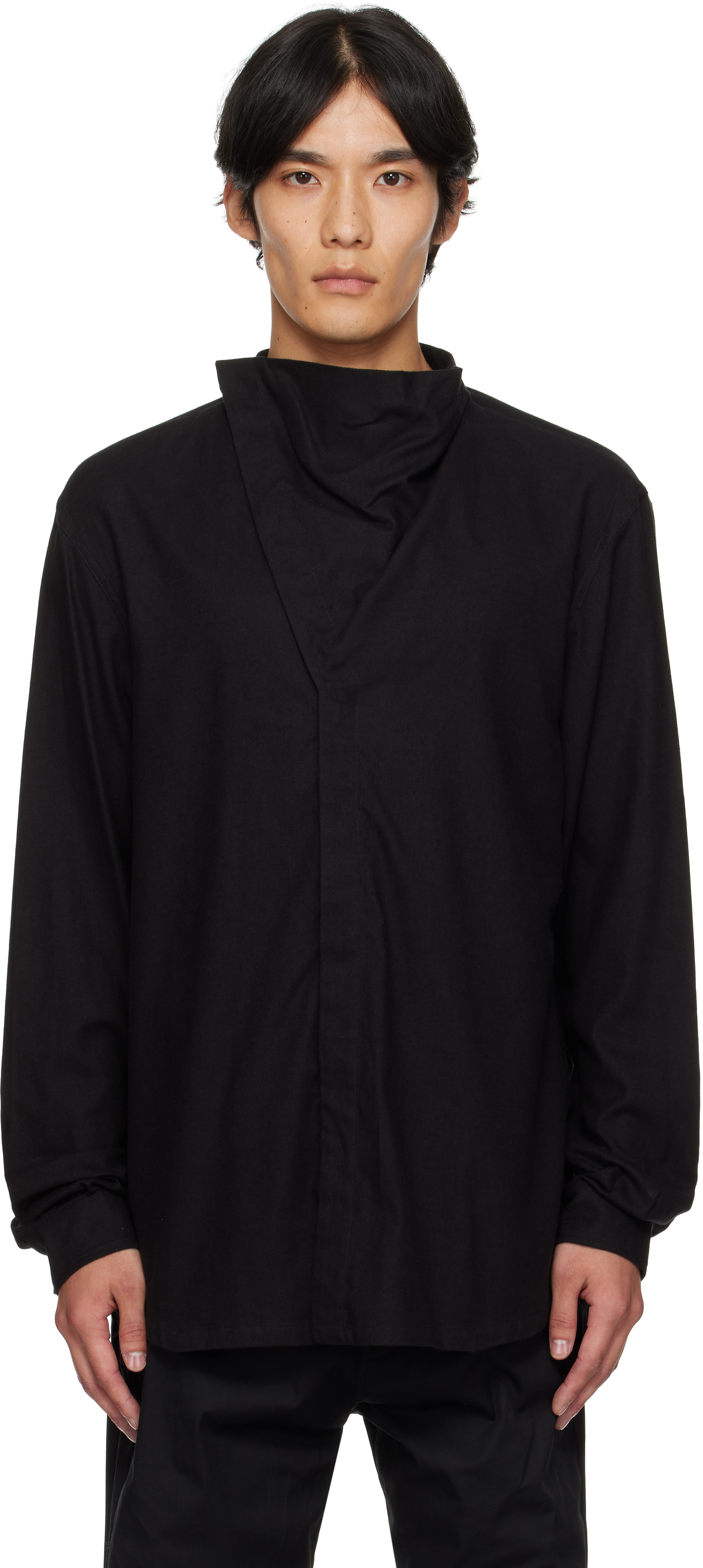 Rick Owens Black Concordians Island Shirt In Black