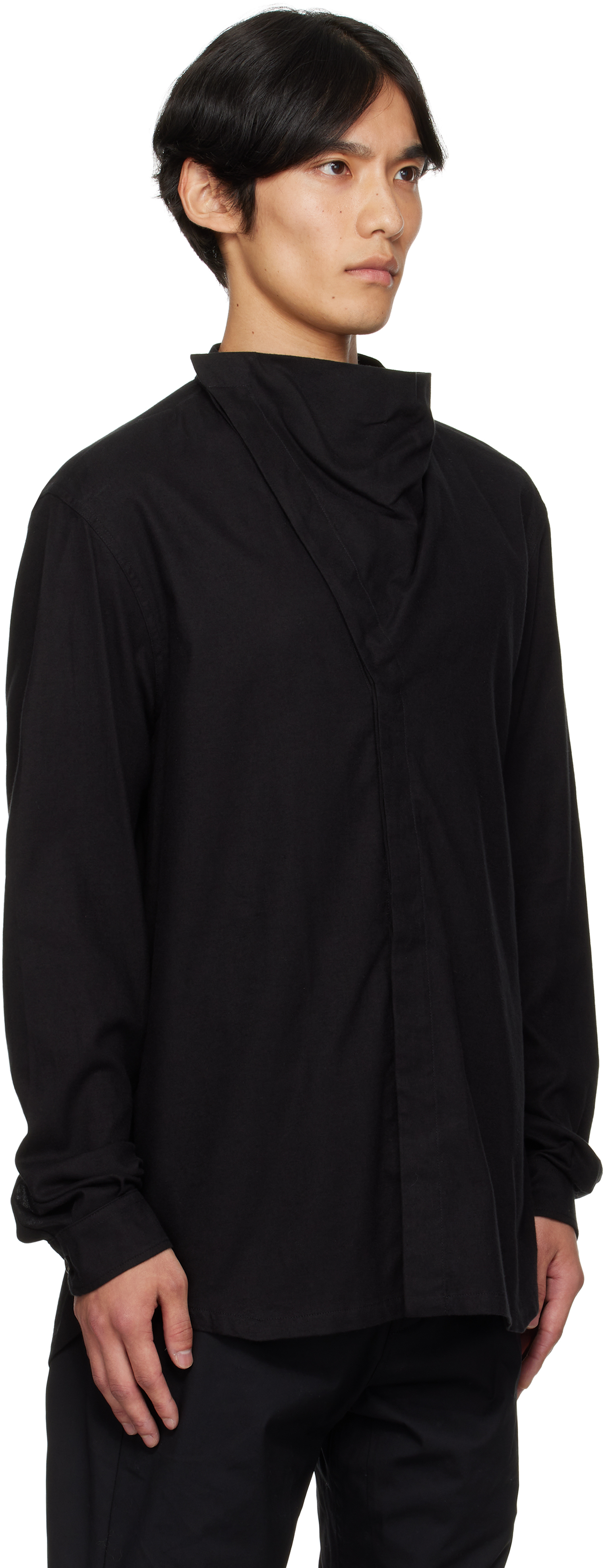 Rick Owens Black Concordians Island Shirt In Black