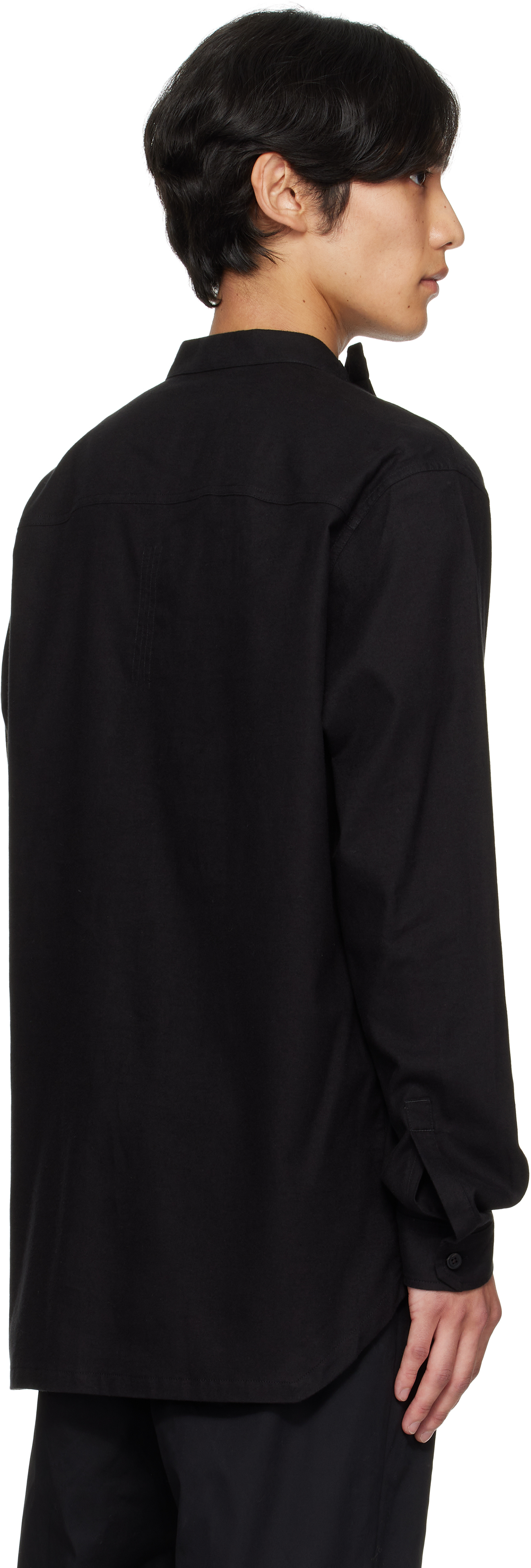 Rick Owens Black Concordians Island Shirt In Black