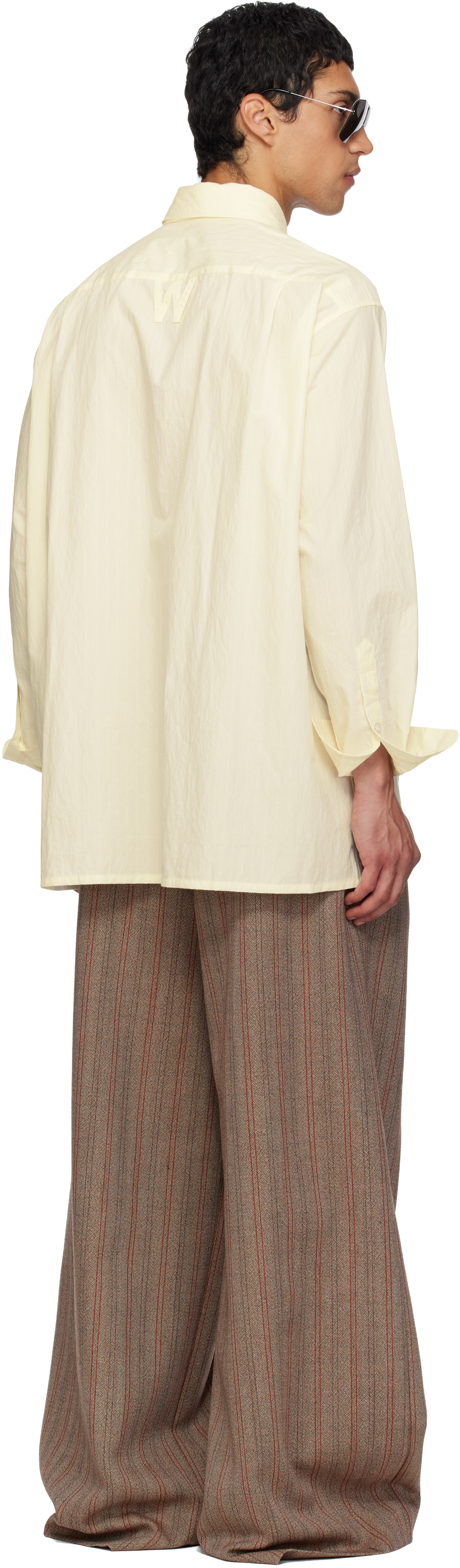 Willy Chavarria Off-white Cravat Shirt In Neutral