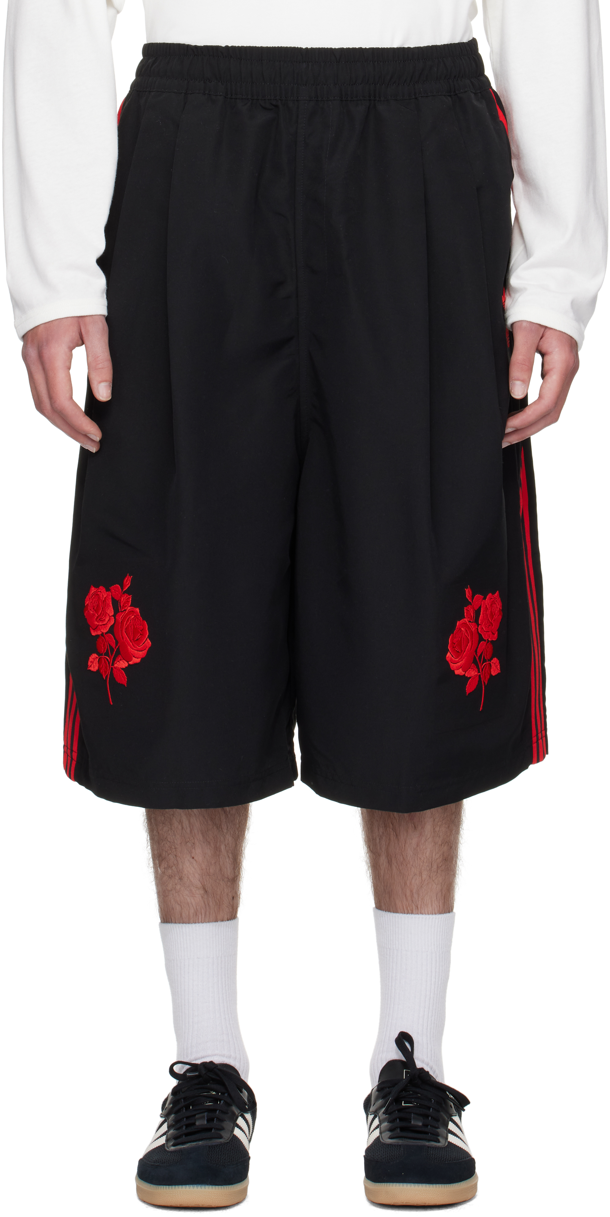 Black adidas Originals Edition Long Shorts