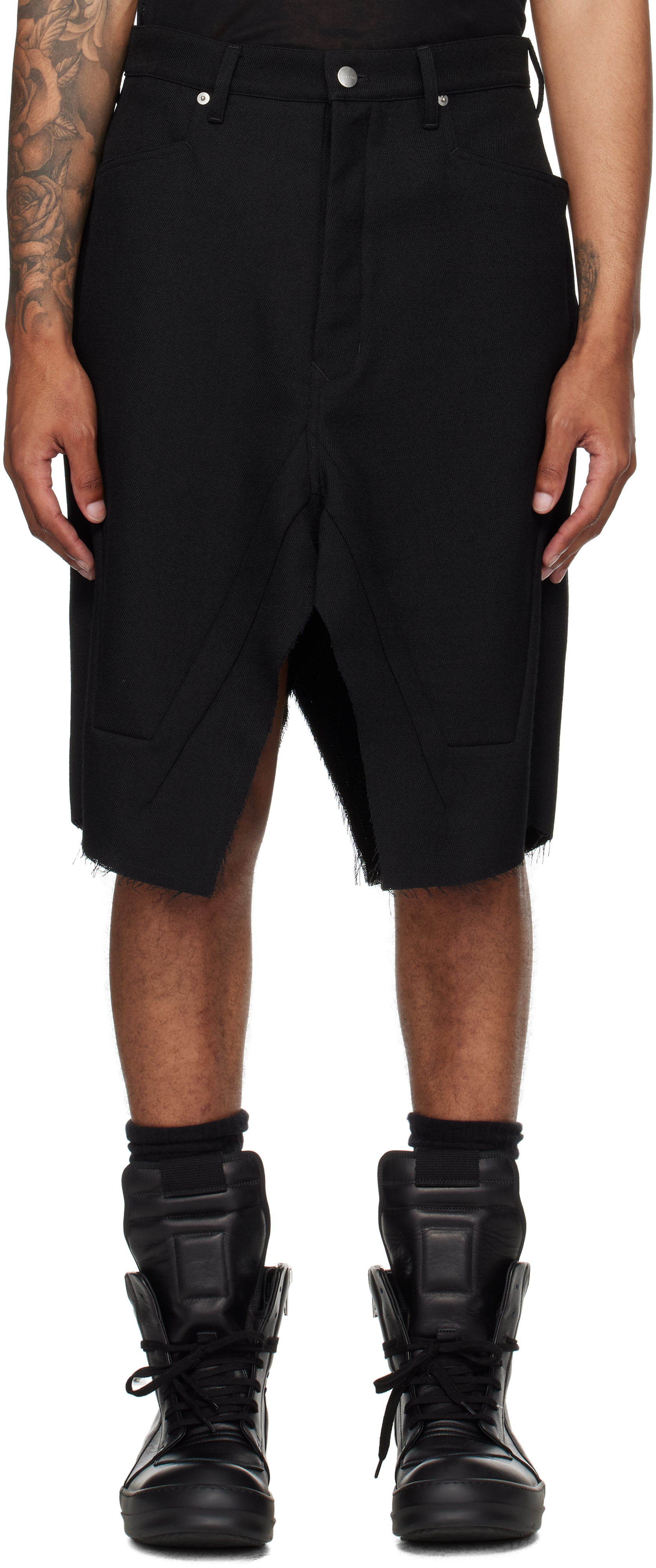 Rick Owensのブラック Concordians Slivered ミディアムスカートがセール中