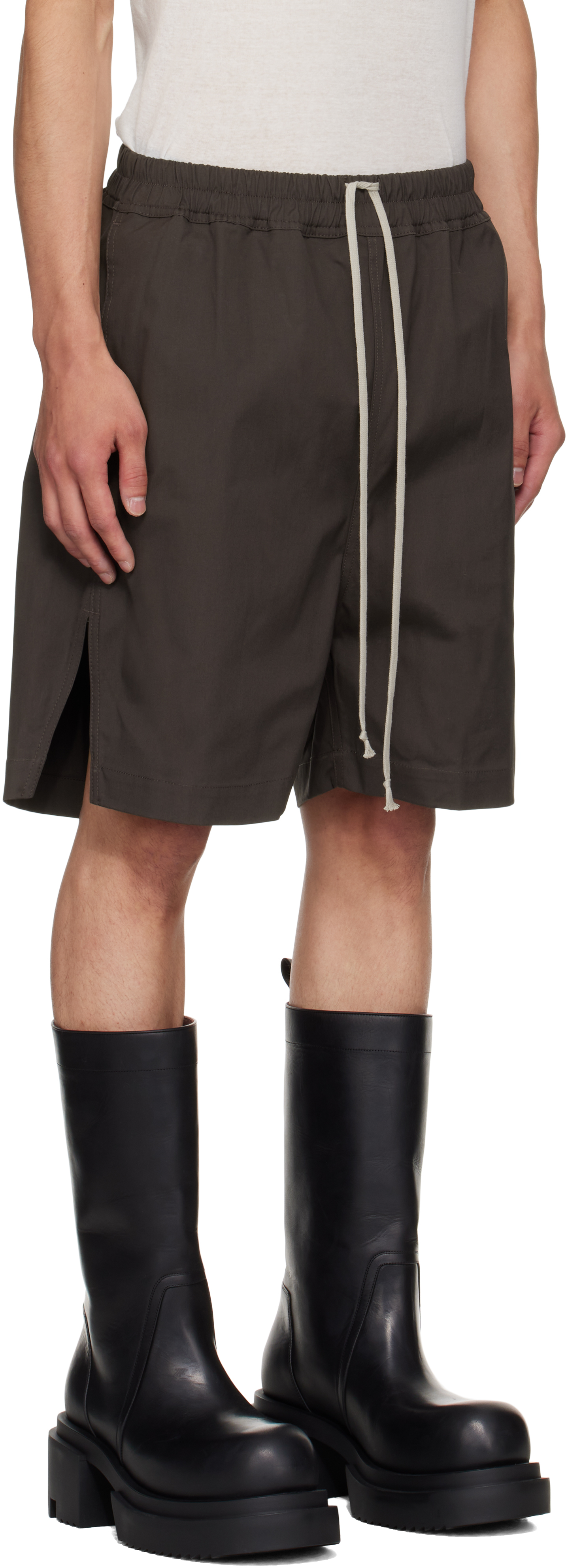 Rick Owens Gray Concordians Boxer Shorts In Brown