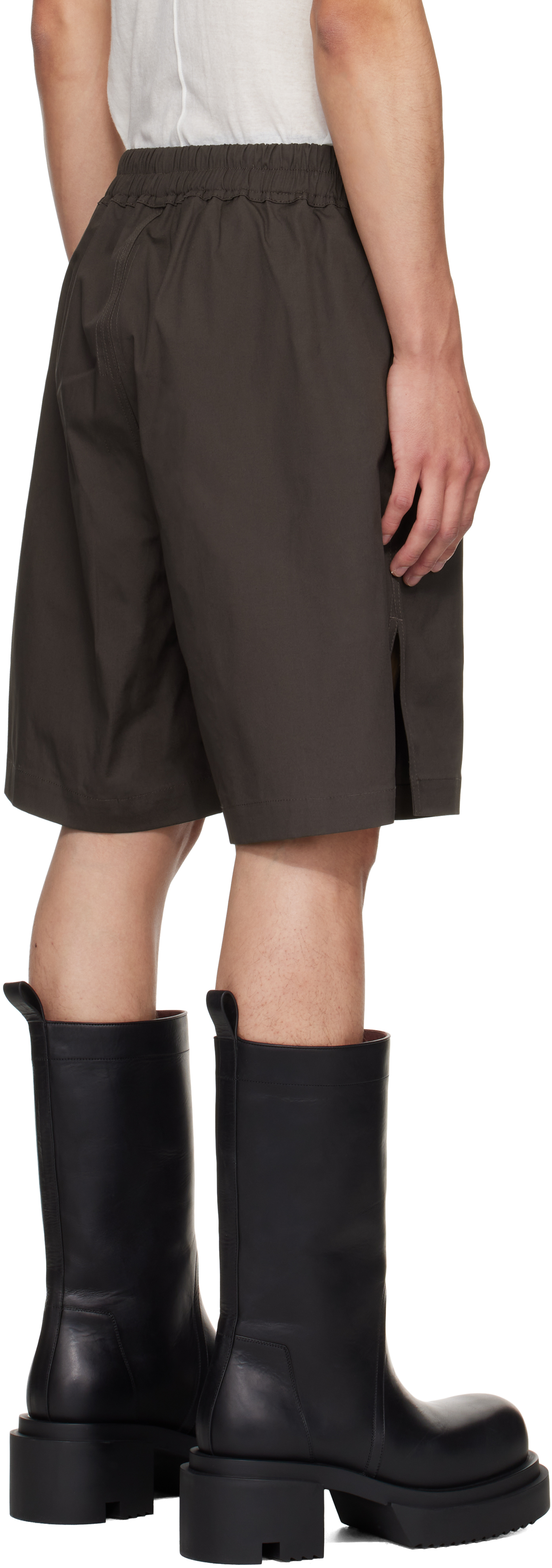 Rick Owens Gray Concordians Boxer Shorts In Brown