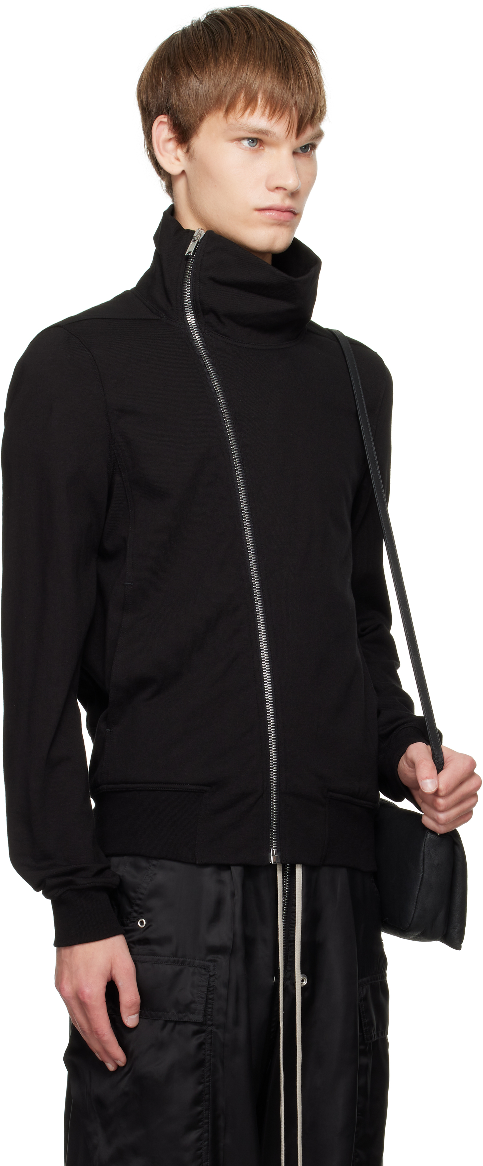 Rick Owens Black Concordians Bauhaus Jogger Track Jacket In Black