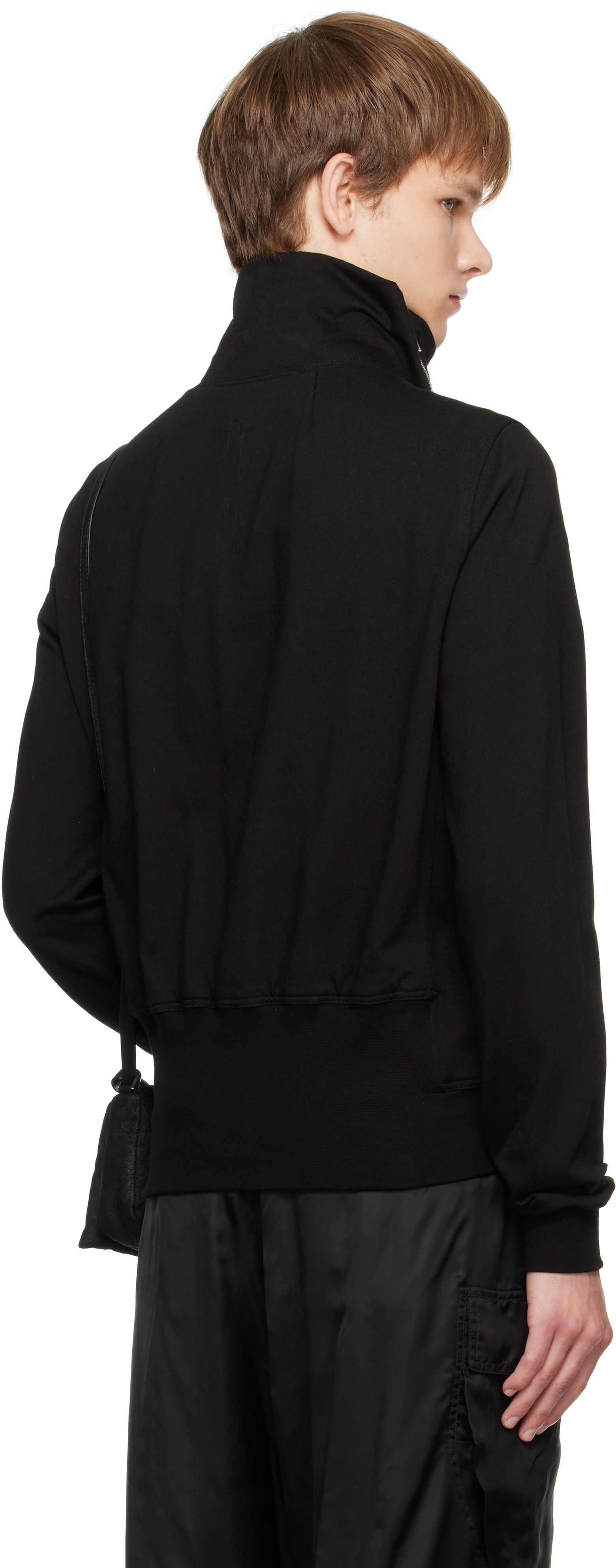 Rick Owens Black Concordians Bauhaus Jogger Track Jacket In Black