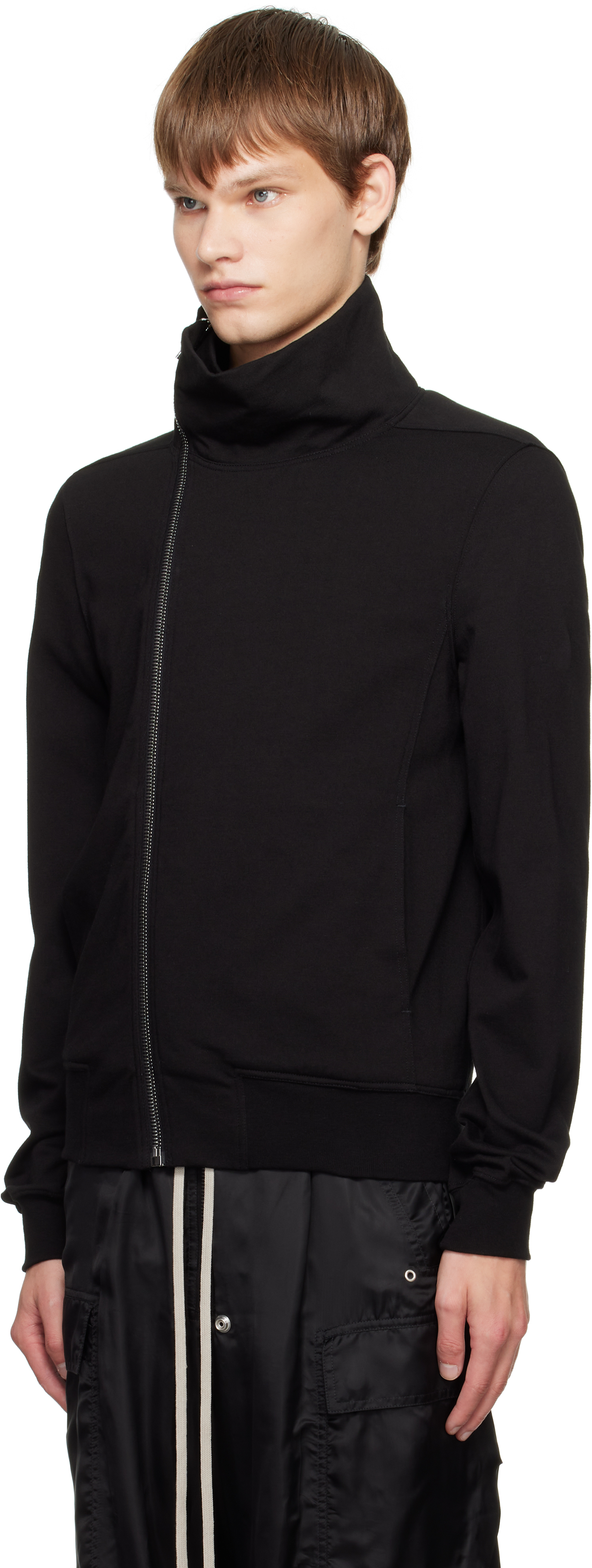 Rick Owens Black Concordians Bauhaus Jogger Track Jacket In Black
