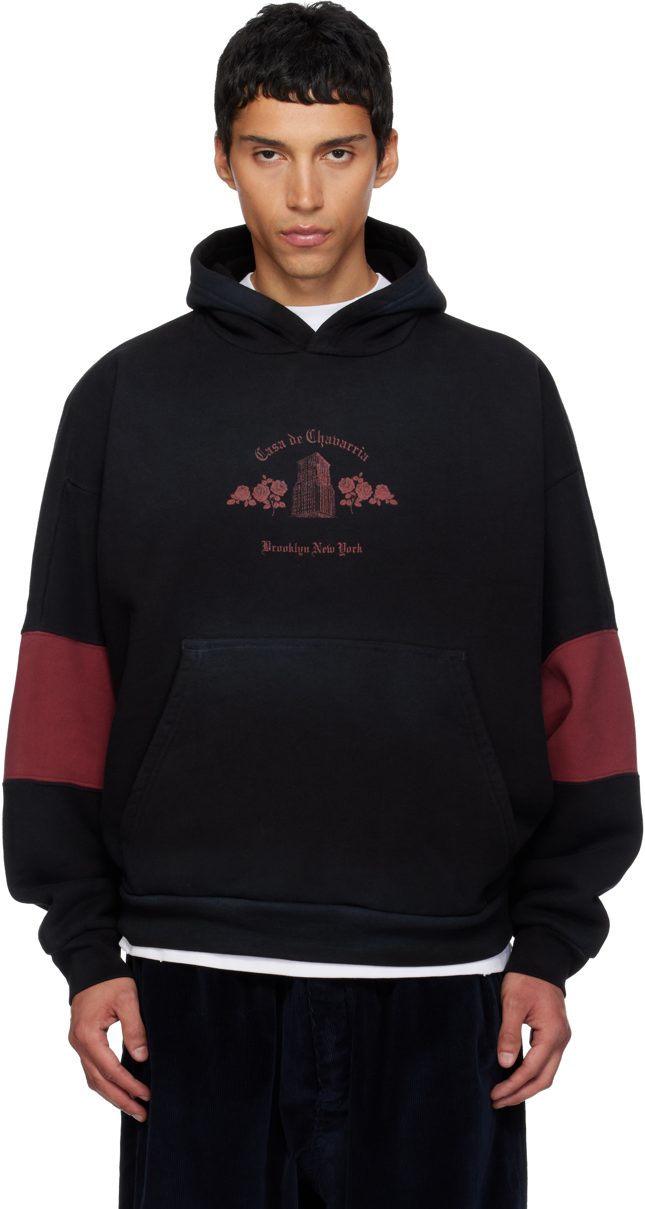 Willy Chavarria Black 'casa De Chavarria' Hoodie In Black