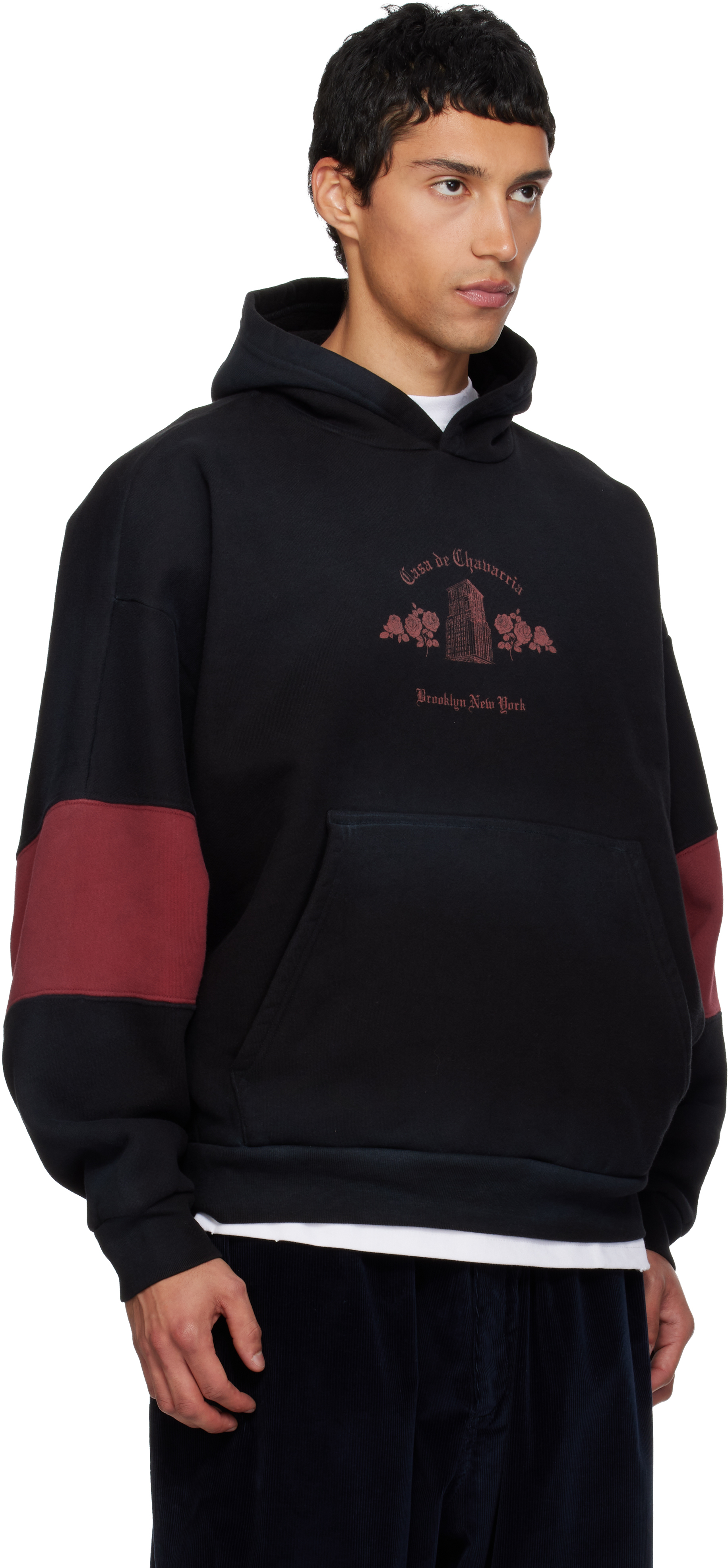 Willy Chavarria Black 'casa De Chavarria' Hoodie In Black