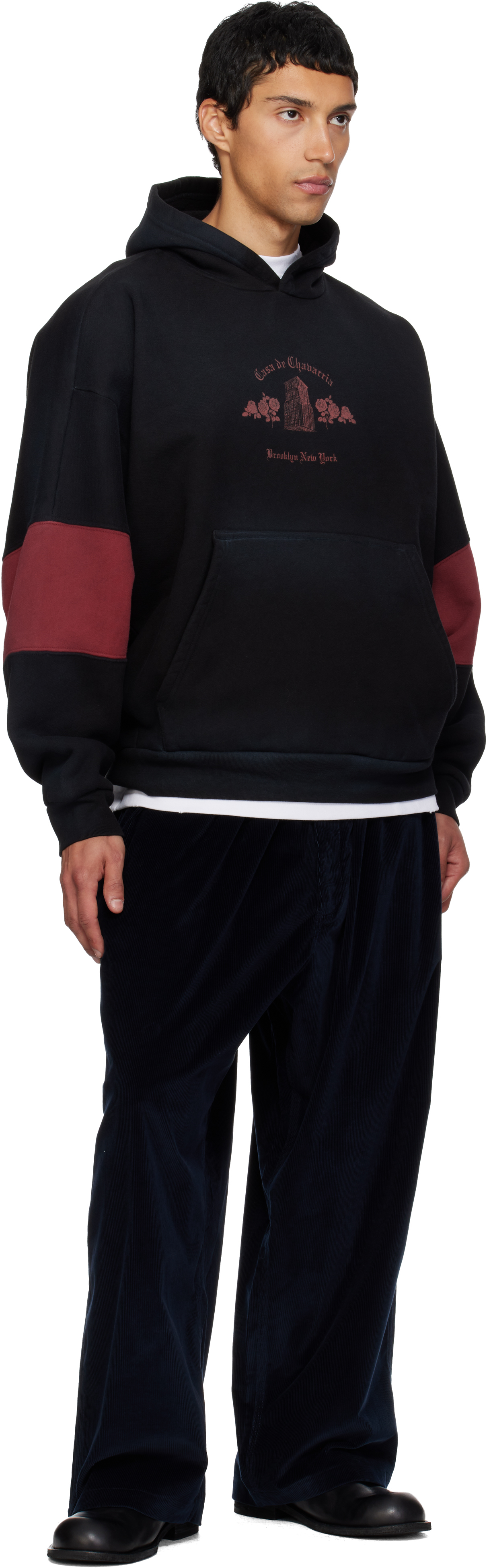 Willy Chavarria Black 'casa De Chavarria' Hoodie In Black