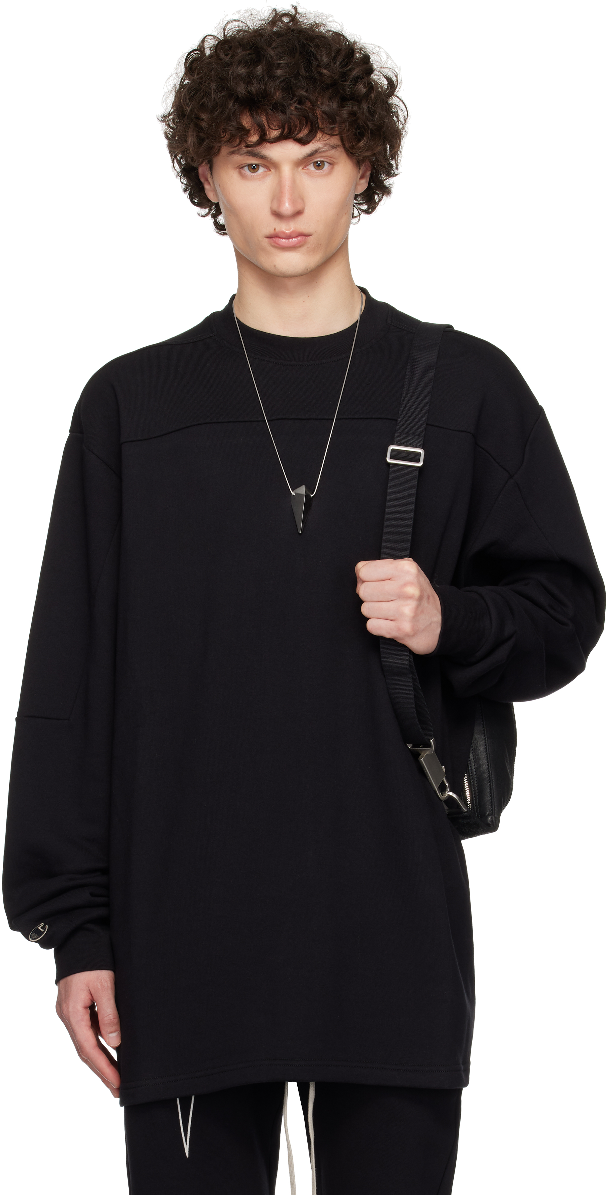 Black Champion Edition Girdered Sweatshirt