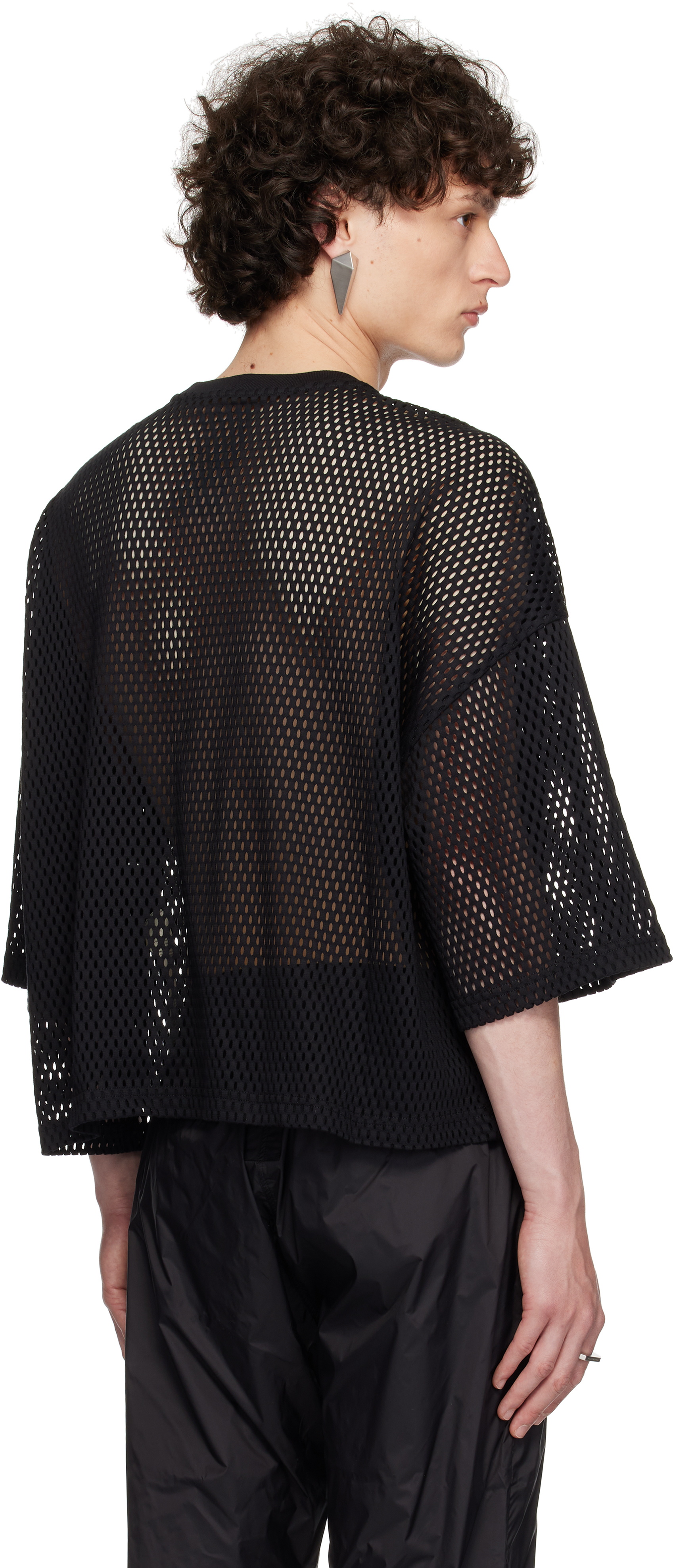 Rick Owens Black Champion Edition Tommy Cropped T-shirt