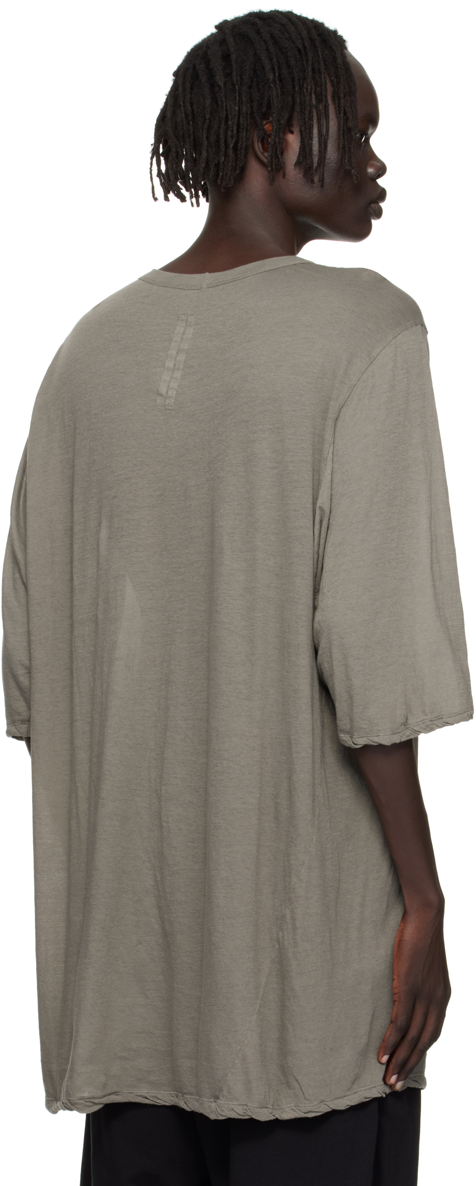 Rick Owens Gray Concordians Jumbo T-shirt In Multi