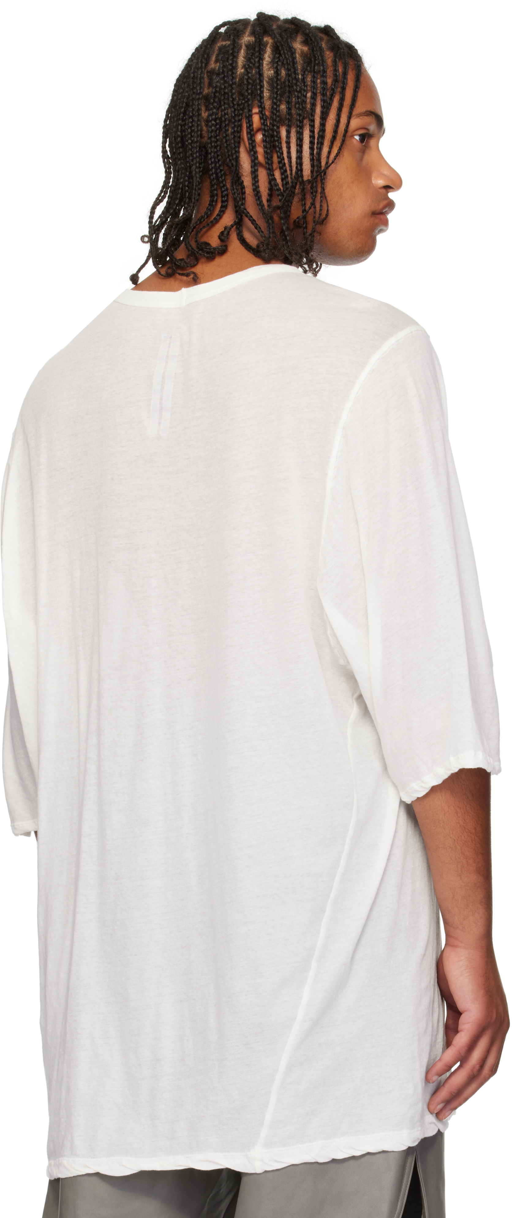 Rick Owens White Concordians Jumbo S/s T-shirt In White