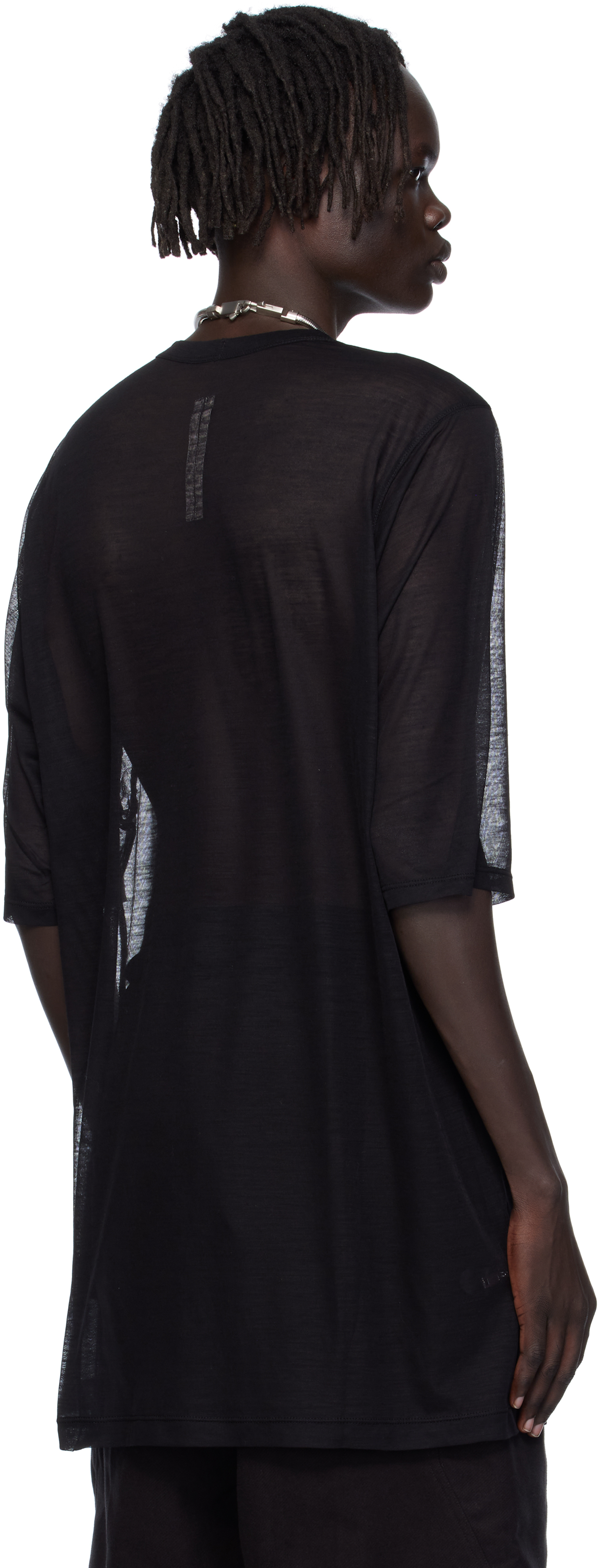 Rick Owens Black Concordians Jumbo Ss T-shirt In Black