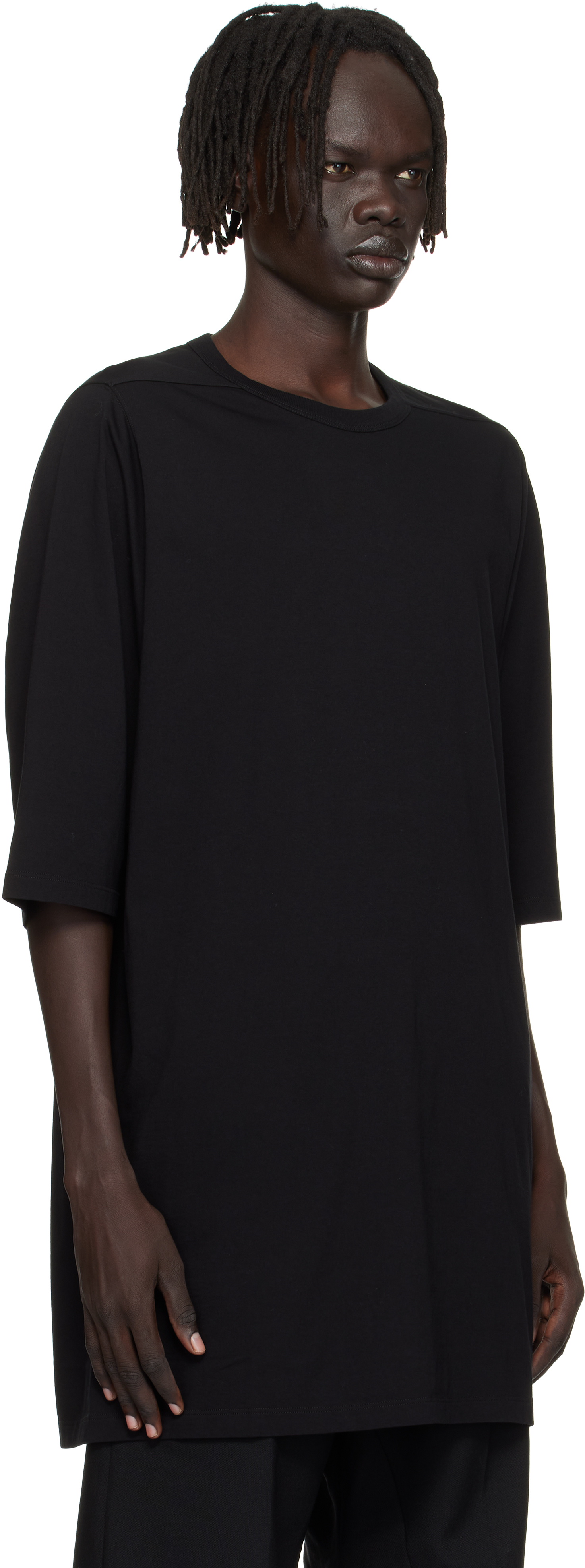 Rick Owens Black Concordians Jumbo T-shirt In Black