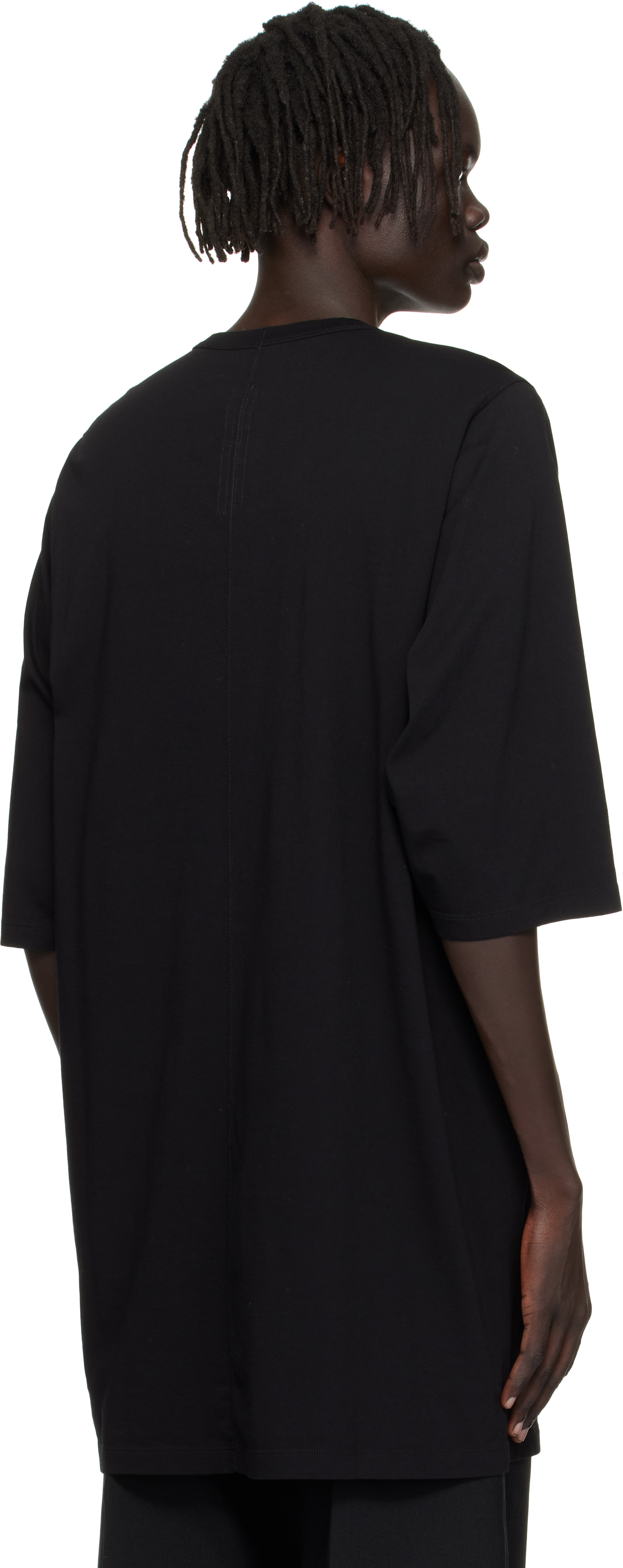 Rick Owens Black Concordians Jumbo T-shirt In Black