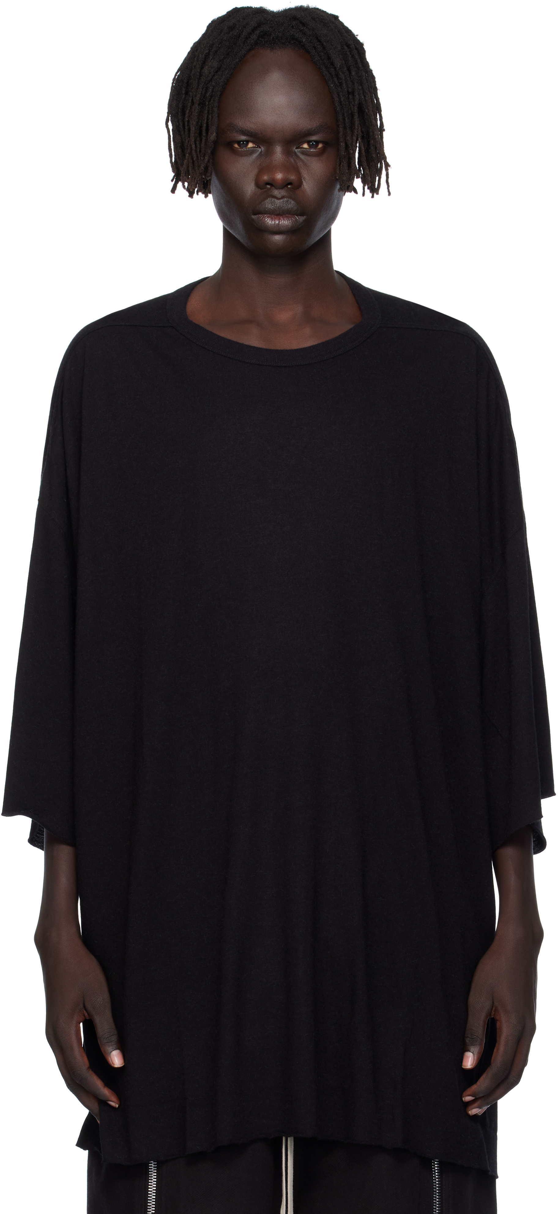 Rick Owens Black Concordians Tommy T-shirt In Black