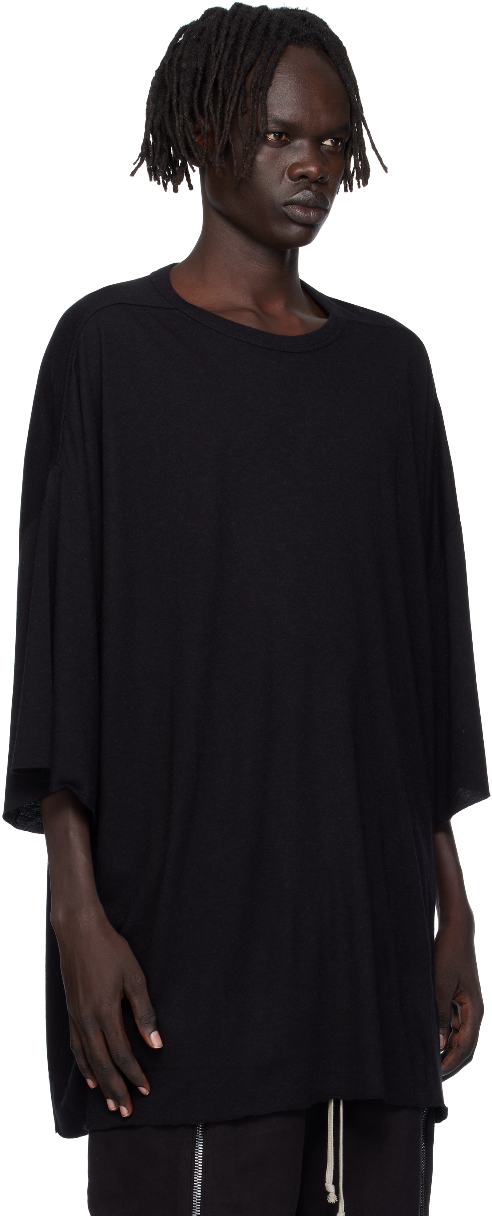 Rick Owens Black Concordians Tommy T-shirt In Black
